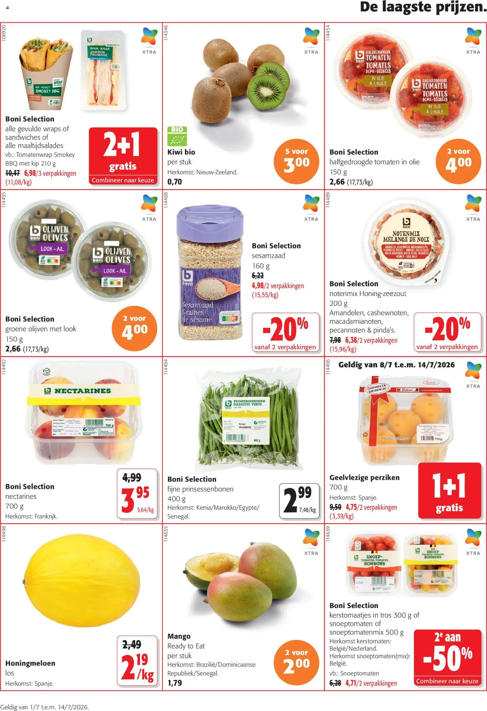 {H1} | Pagina: 10 | Producten: Sandwich, Tomaten, Kip, Snoep