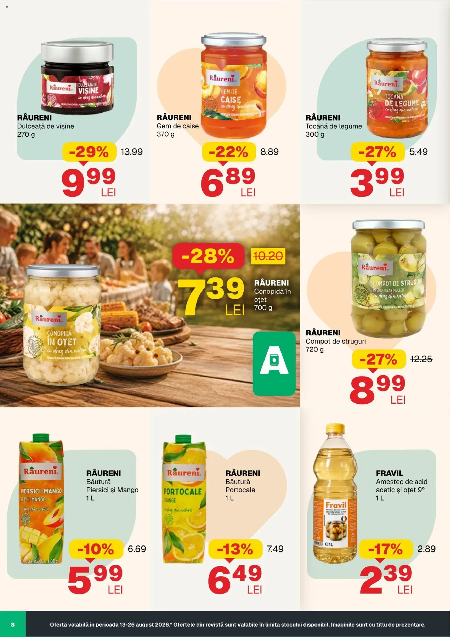 Noul catalog Annabella – valabil de la 13.08.2026 | Pagină: 8 | Produse: Oțet, Portocale, Sirop, Piersici