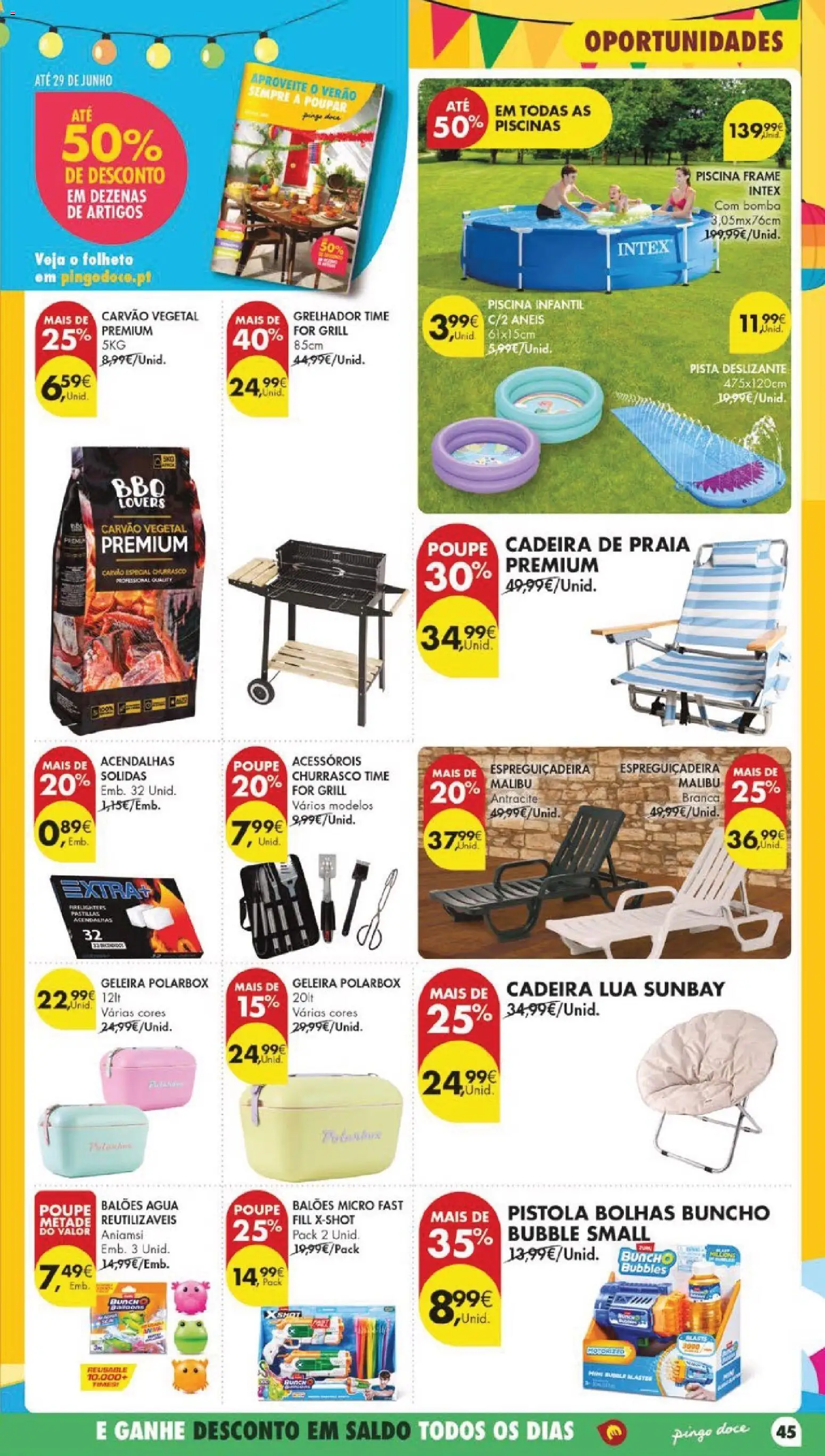 Pingo Doce folheto │ válido de 23/06/2026 | Página: 53 | Produtos: Agua, Piscinas, Polarbox, Cadeira