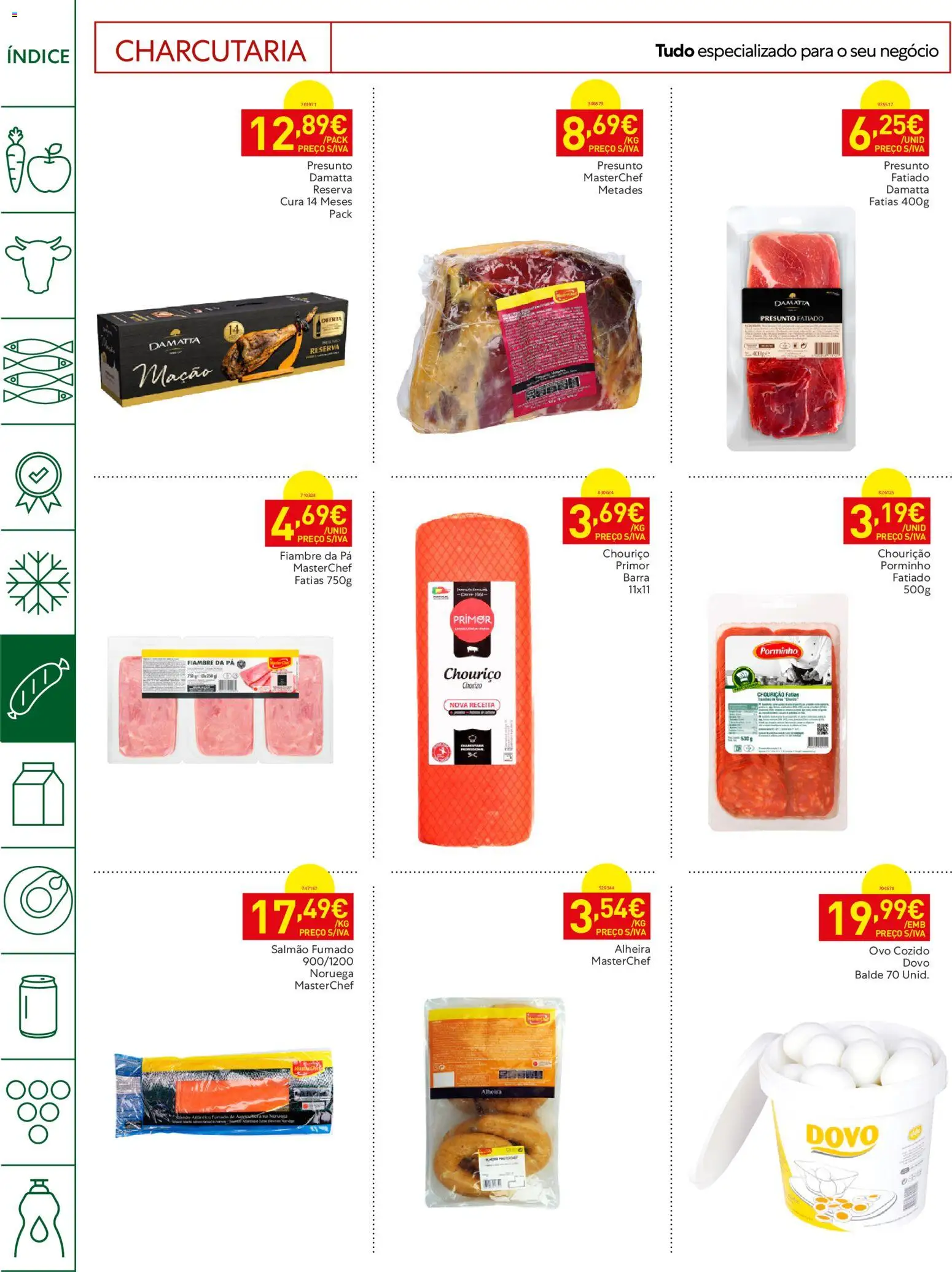 Recheio Horeca Madeira │ válido de 16.06.2026 | Página: 14 | Produtos: Balde, Chouriço, Pá, Alheira