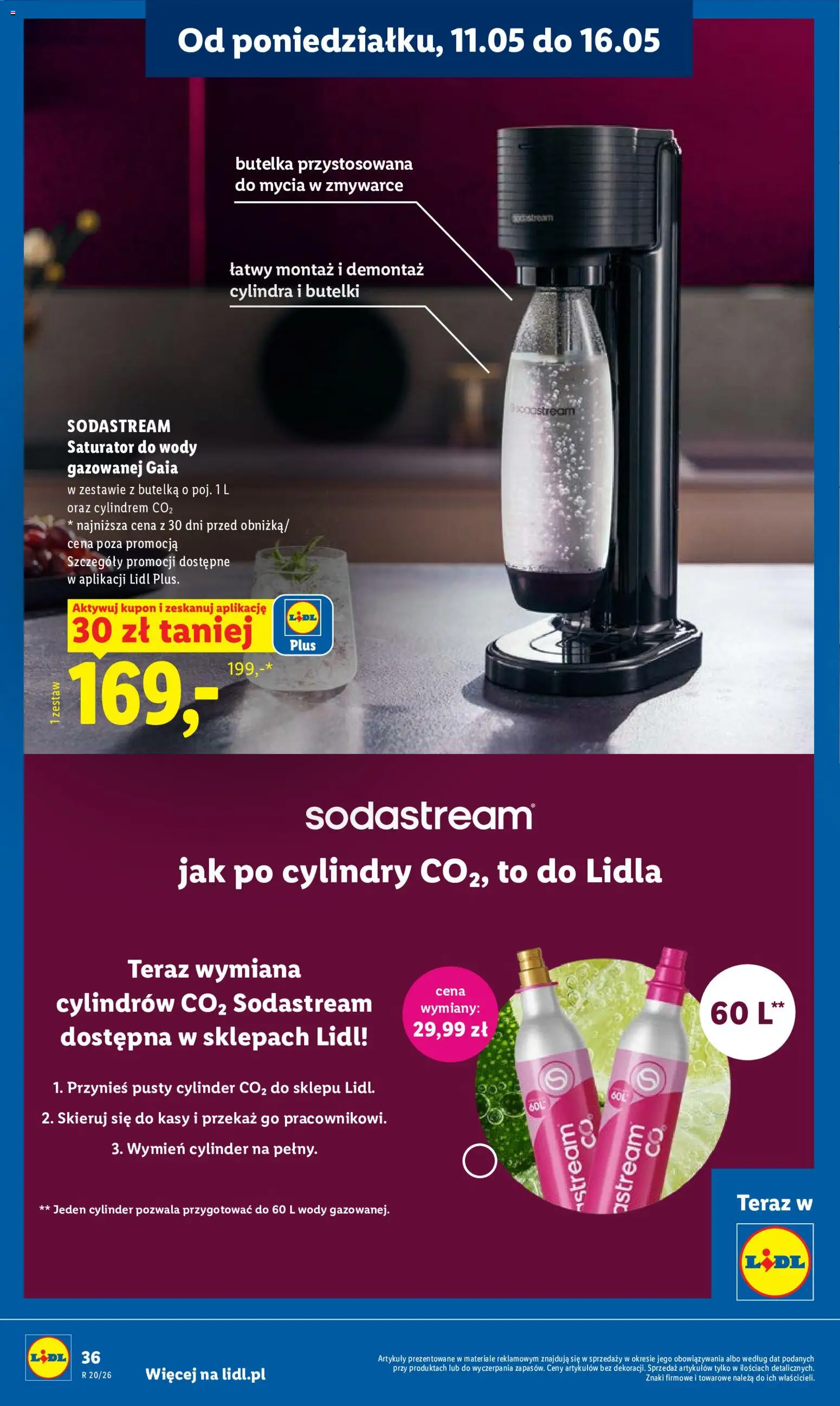 Lidl Polsko leták od 11.05.2026 | Strana: 36 | Produkty: Sodastream