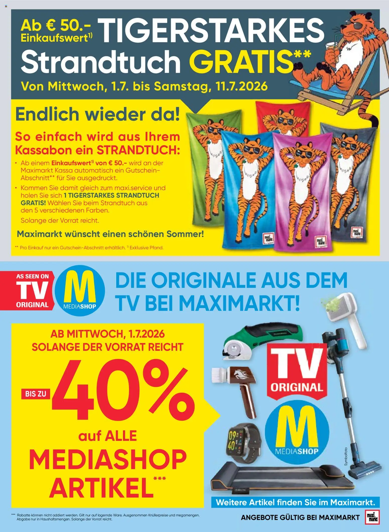 Maximarkt Flugblatt gültig ab 01.07.2026 | Seite: 17 | Produkte: TV