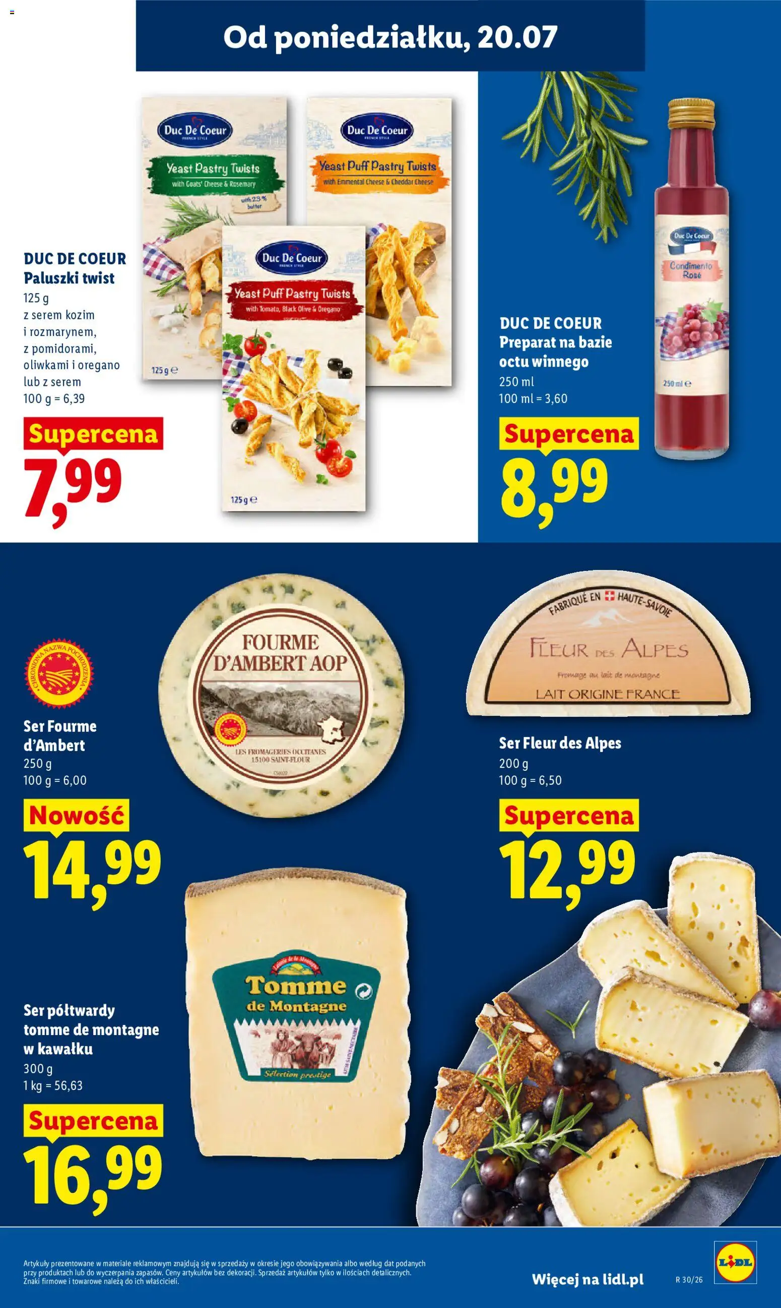 Lidl gazetka od 20.07.2026 | Strona: 53 | Produkty: Serem, Oregano, Paluszki, Cheddar