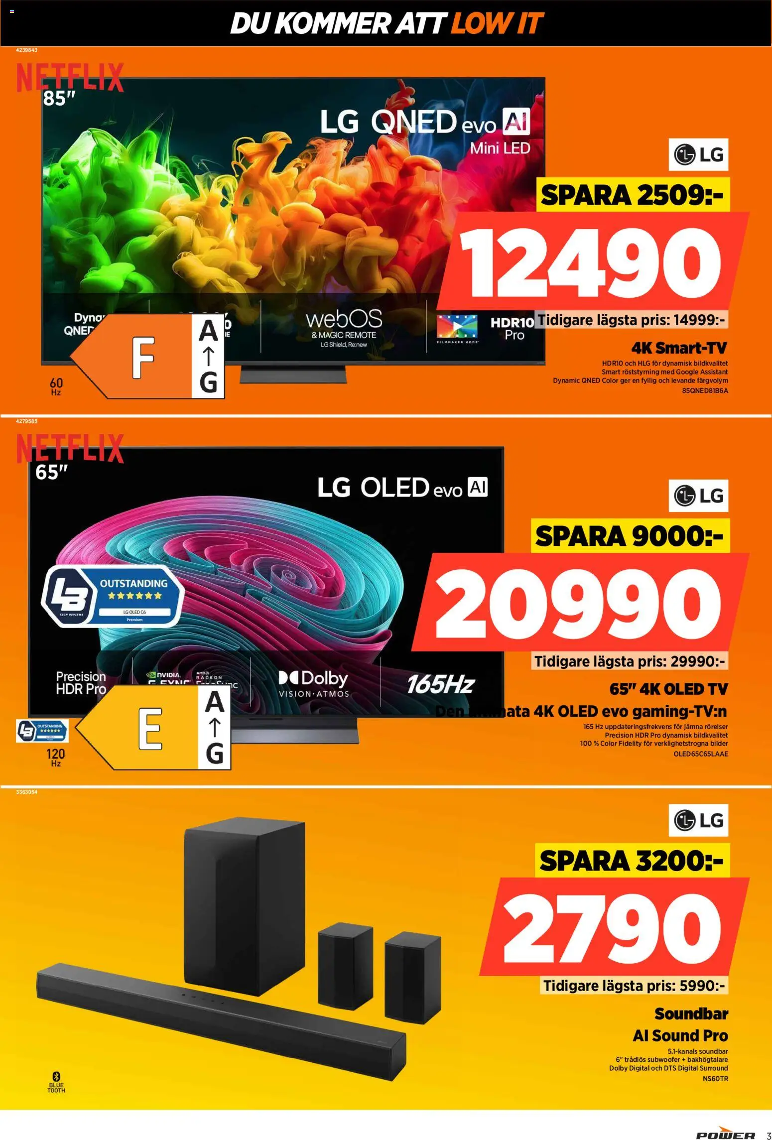 Power reklamblad aktuell från 26/10/2026 | Sida: 3 | Produkter: Soundbar, Tv