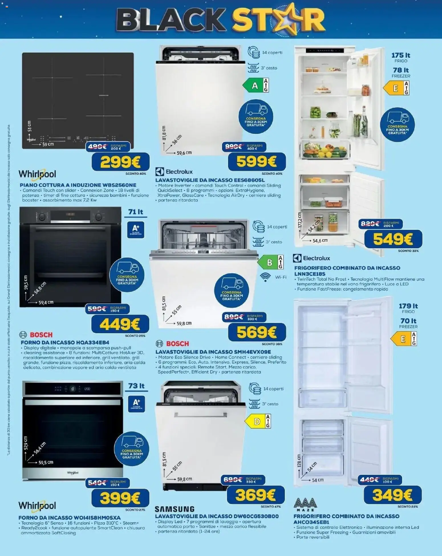 Nuovo Euronics volantino Venaria Reale dal 24/09/2026 > offerte anteprima 🛍️ | Pagina: 4 | Prodotti: Pizza, Porta, Piano cottura a induzione, Frigorifero combinato