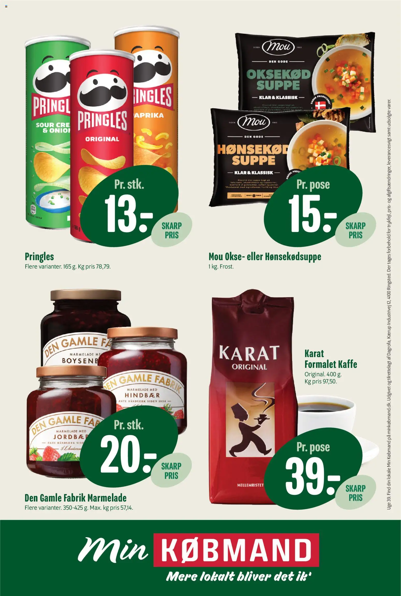 Min Købmand tilbudsavis – gyldig fra 18/09/2026 | Side: 13 | Produkter: Oksekød, Selleri, Hindbær, Suppe
