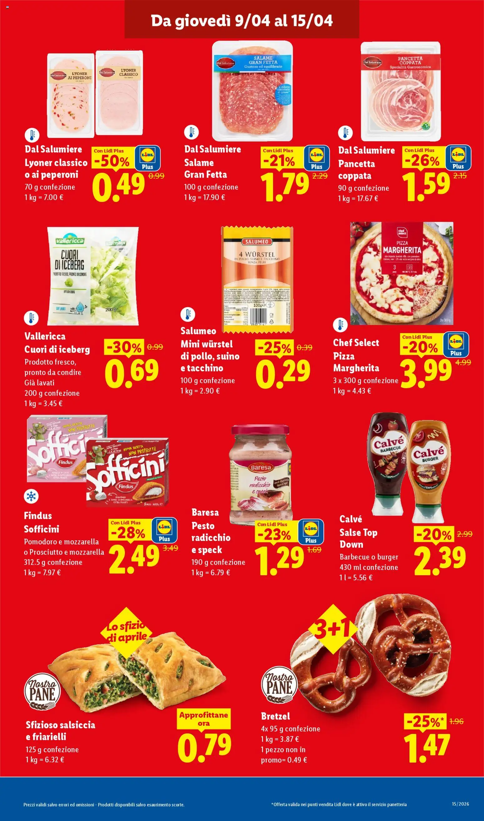 Volantino Lidl del 09.04.2026 | Pagina: 9 | Prodotti: Barbecue, Pomodoro, Salsiccia, Friarielli