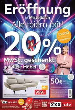 XXXLutz Eröffnung in Mistelbach Alle feiern mit! ab 12.05.2026 gültig