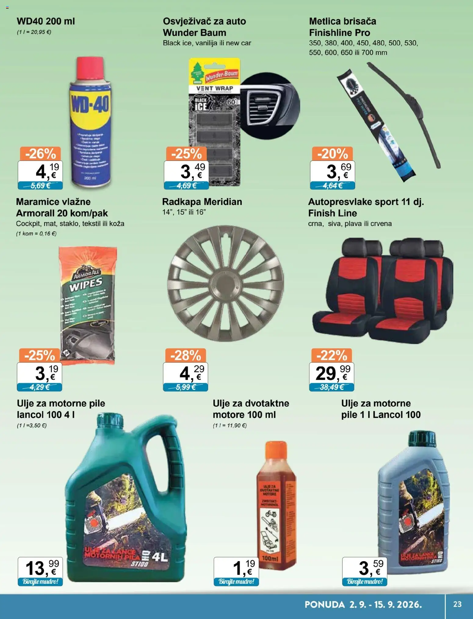 KTC katalog | vrijedi od 02.09.2026 | Stranica: 17 | Proizvodi: Ulje, Maramice, Finish