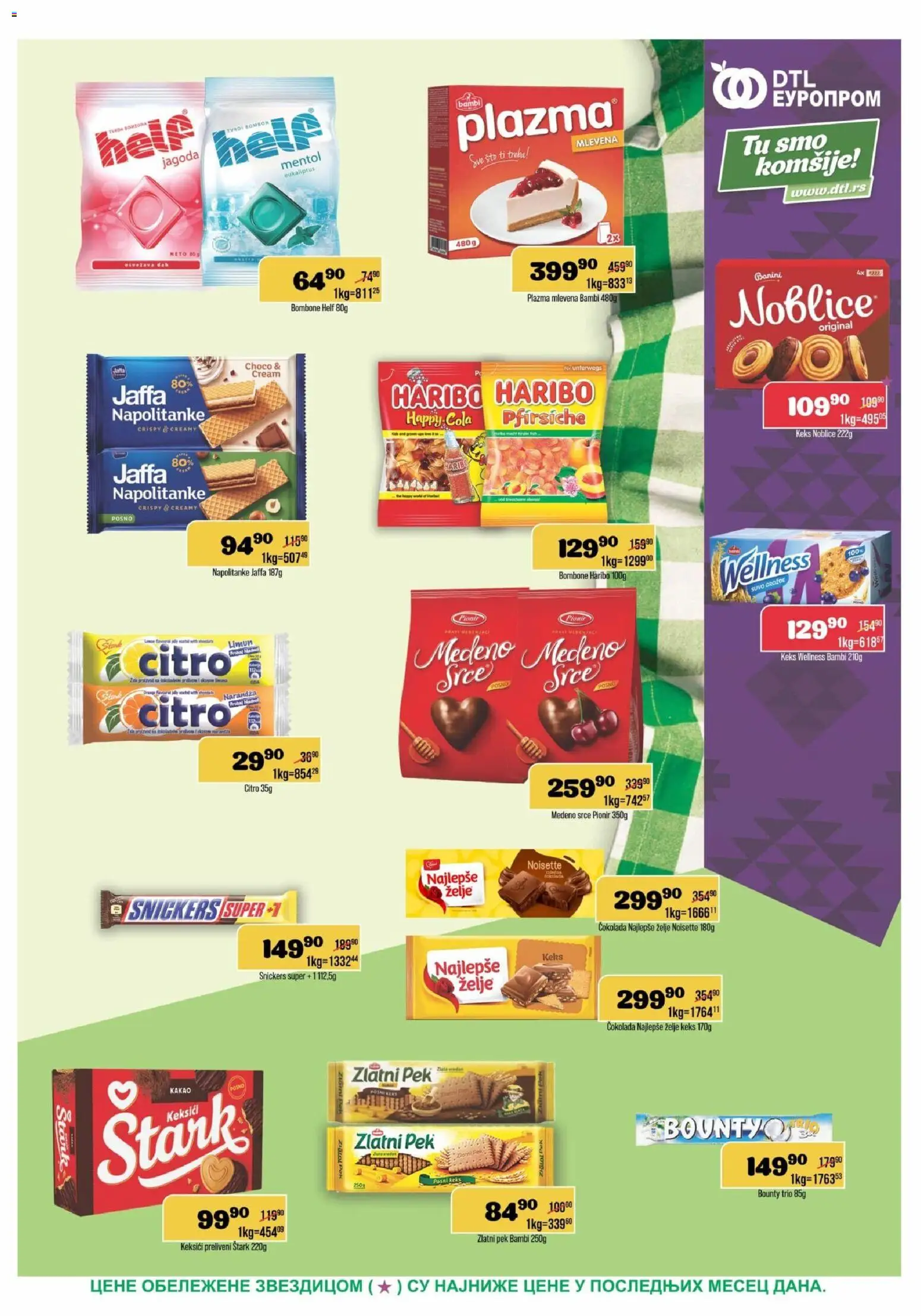 Europrom katalog - važi od 07.10.2026 | Strana: 7 | Proizvode: Bombone, Snickers, Jagoda, Napolitanke