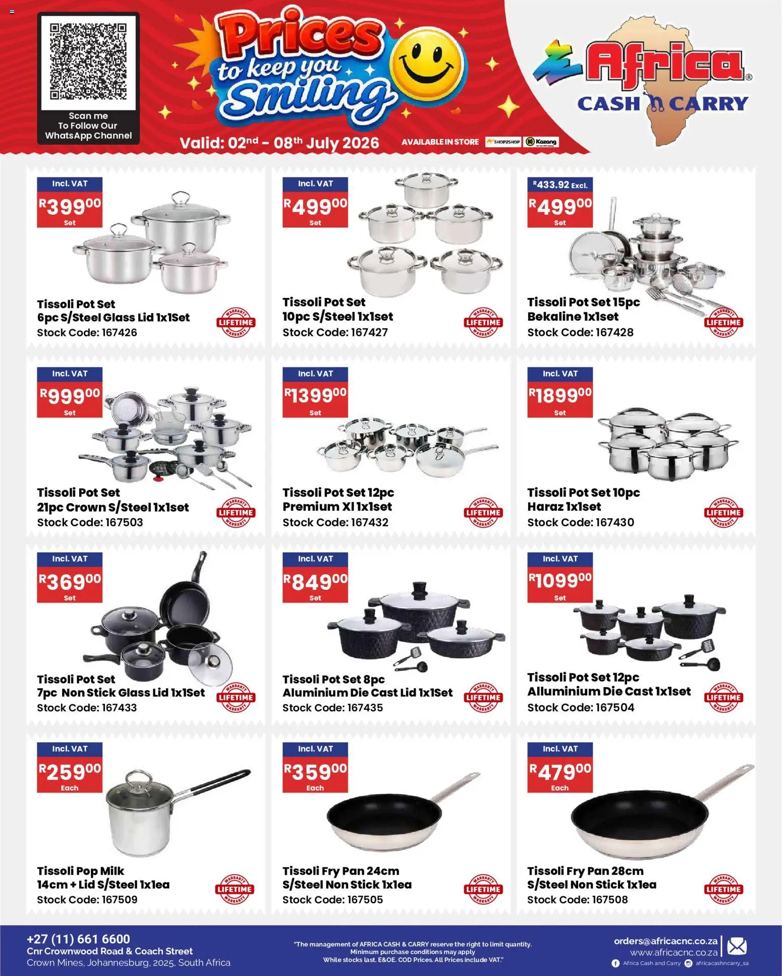 New Africa Cash & Carry catalogue – valid from 02/07/2026 | Page: 42 | Products: Milk, Stock