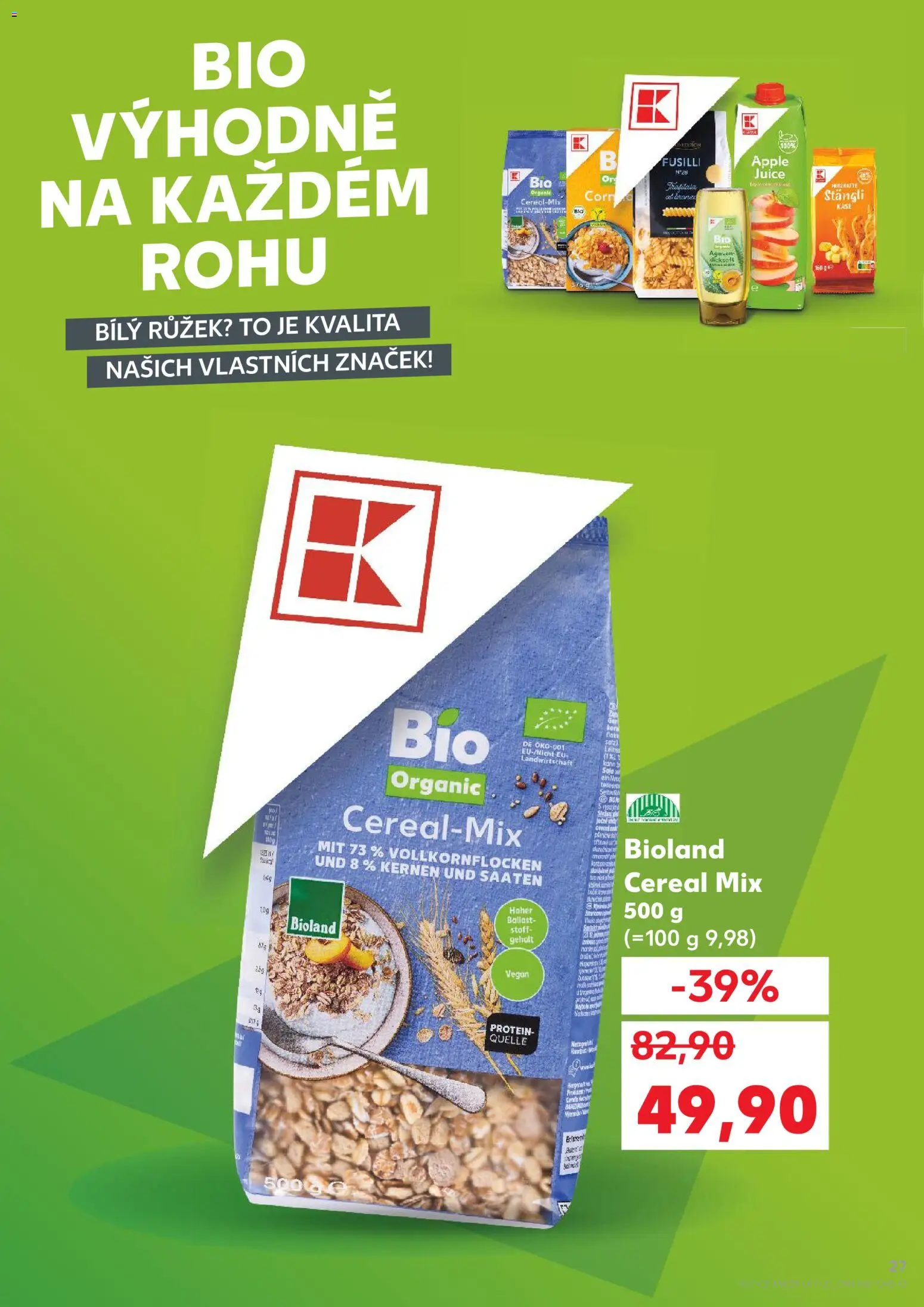 Kaufland leták - Praha 4 od 03.06.2026 | Strana: 27 | Produkty: Vegan, Apple, Kaše, Protein