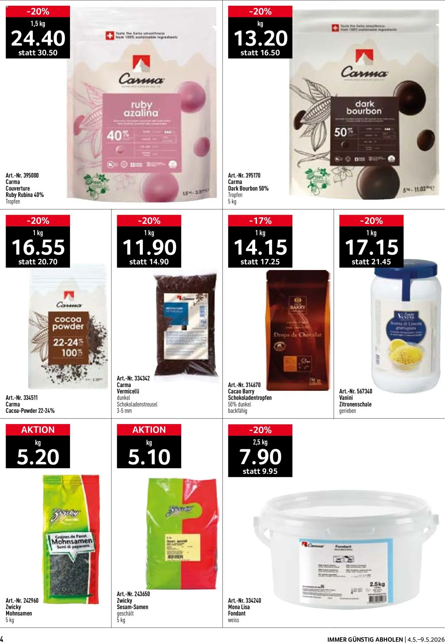 Prodega aktionen Bäckerei – gültig ab 04.05.2026 | Seite: 4 | Produkte: Bourbon