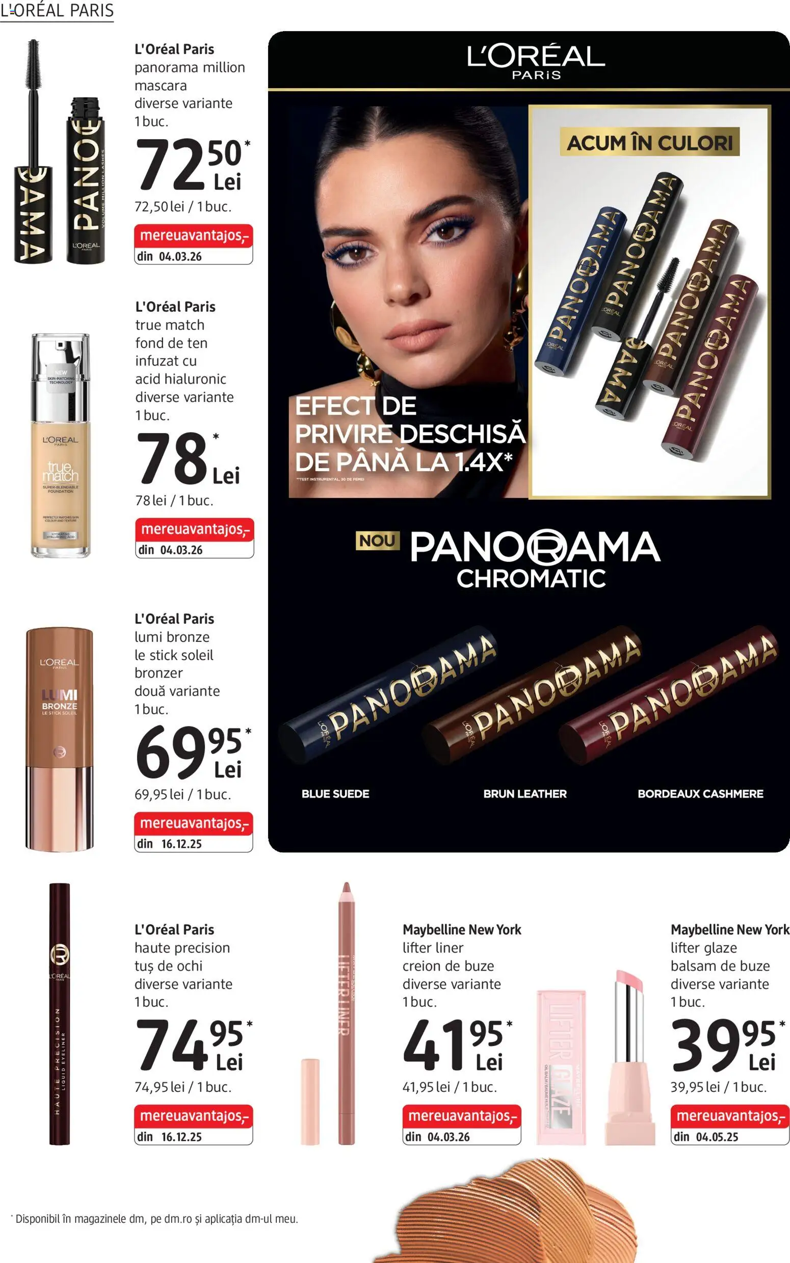 Noul catalog DM drogeriemarkt – valabil de la 28.05.2026 | Pagină: 12 | Produse: Fond de ten, Bronzer, Mascara, Tuș de ochi