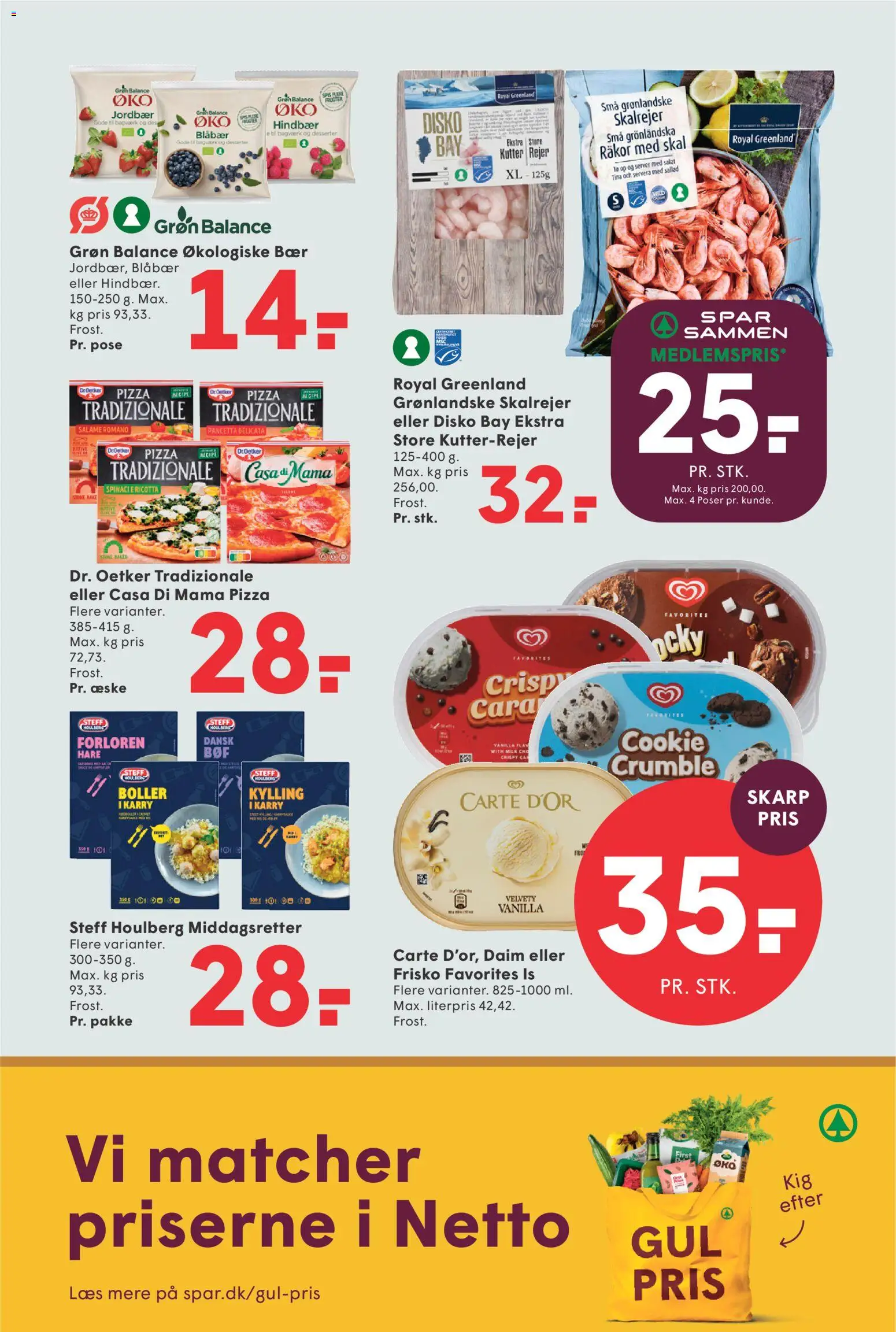 Spar tilbudsavis – gyldig fra 31/07/2026 | Side: 13 | Produkter: Karry, Pizza, Salat, Hindbær