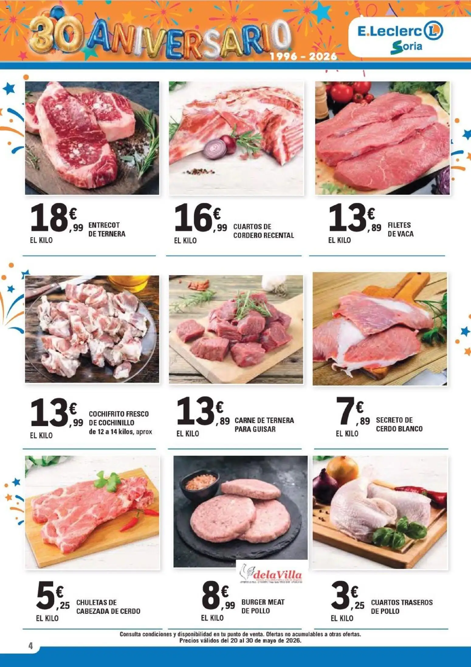 E.Leclerc Soria │ válido desde el 20.05.2026 | Página: 4 | Productos: Cerdo, Φίλτρο καφέ