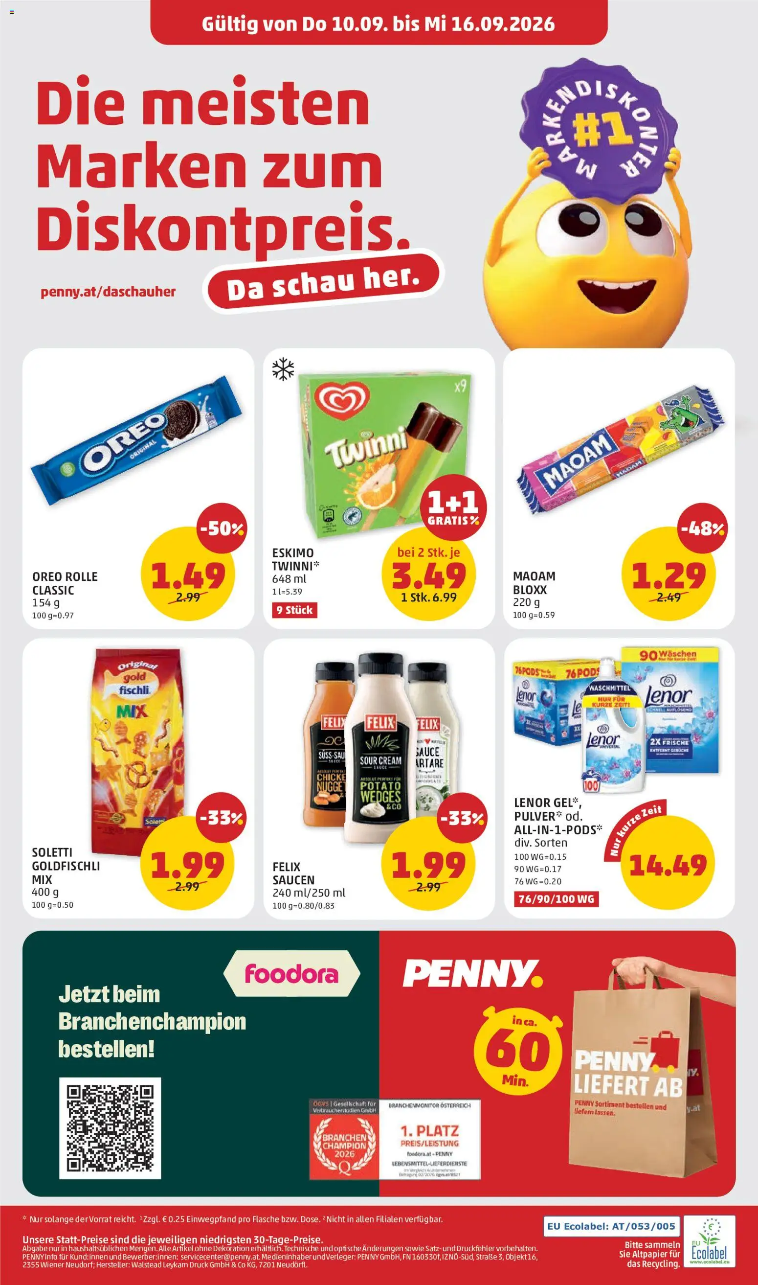 Penny Markt Eröffnung in 1140 Wien gültig ab 06.09.2026 | Seite: 8 | Produkte: Waschmittel