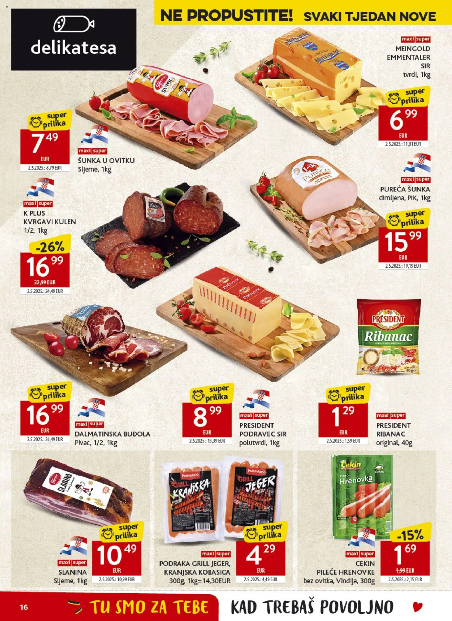 Konzum HR akciós ujság - amely érvényes a következő dátumtól: 2026.07.22. | Oldal: 16 | Termékek: Grill