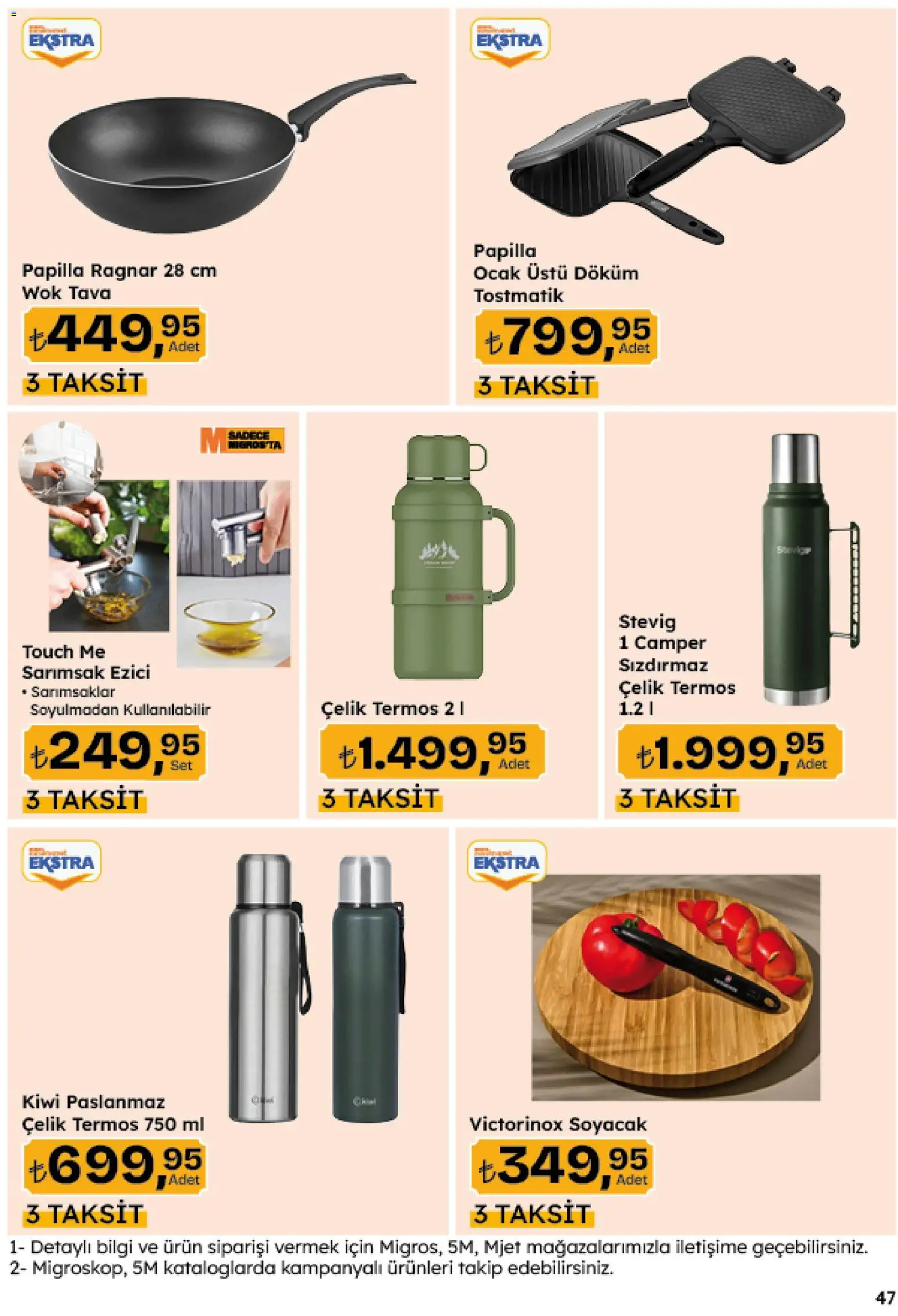 Migros Katalog - Migroskop - 20 Ağustos 2026 tarihinden itibaren geçerlidir | Sayfa: 166 | Ürünler: Sarımsak, Termos, Ocak