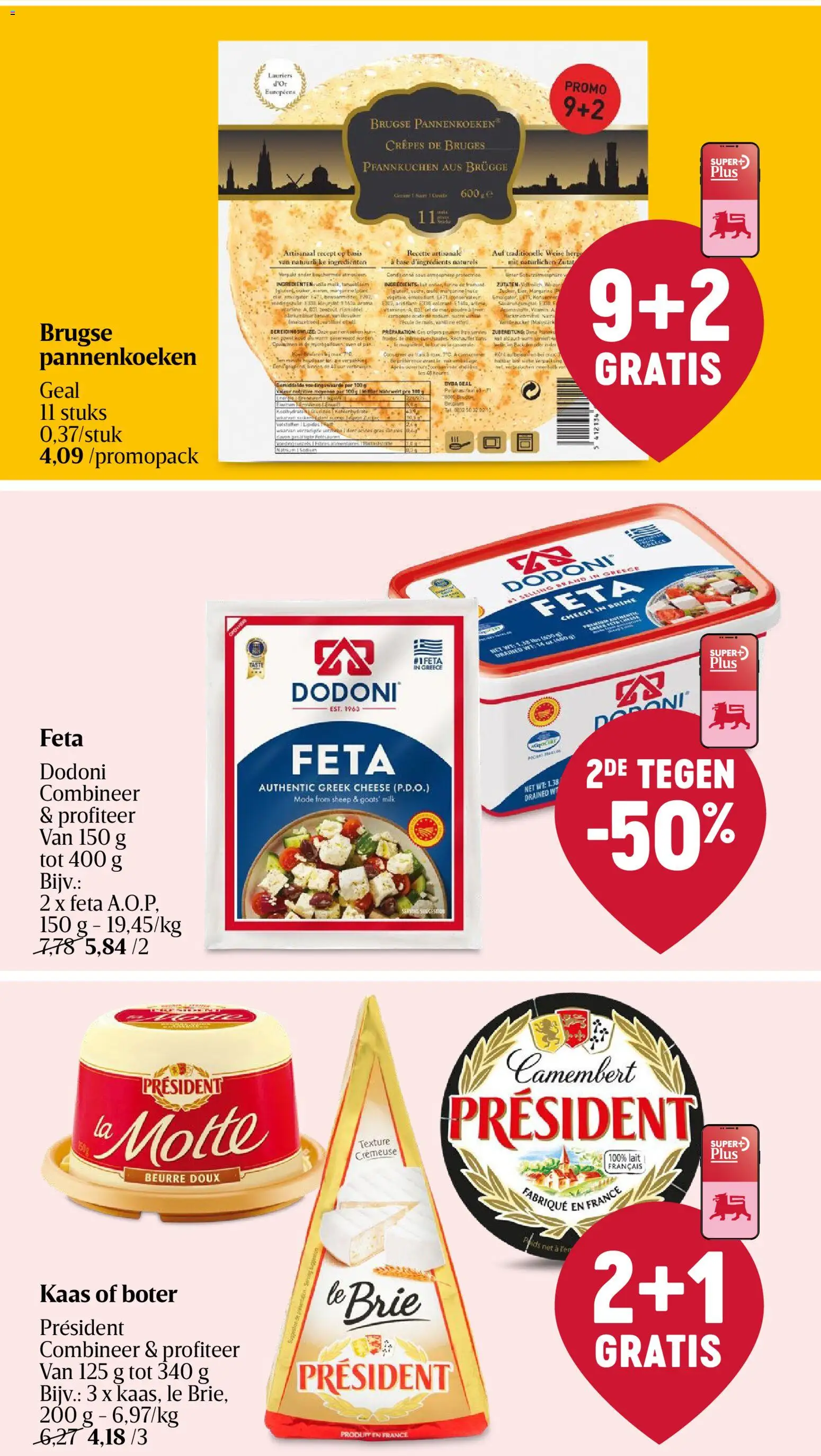 {H1} | Pagina: 15 | Producten: Pannenkoeken, Margarine, Boter, Kaas