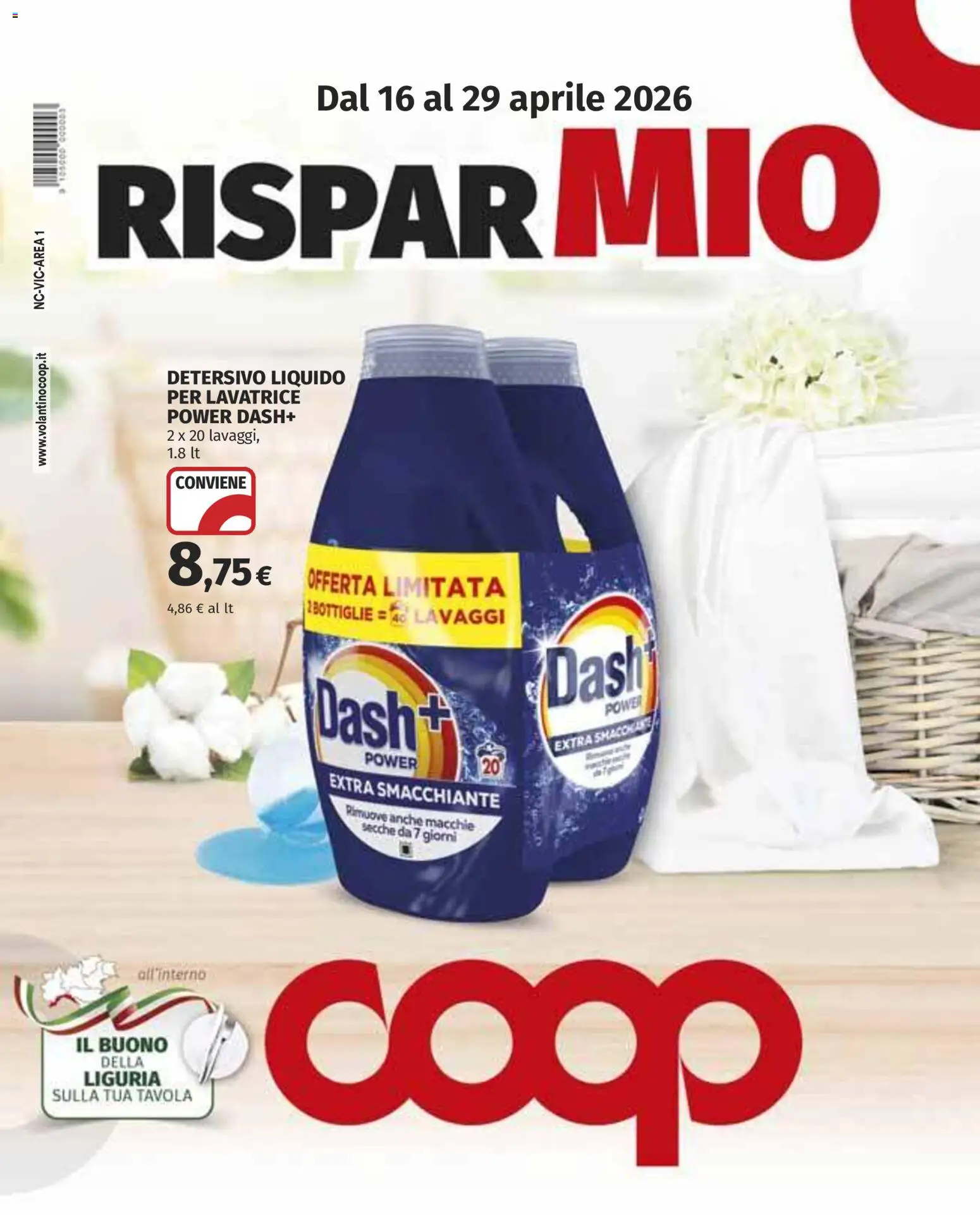 Volantino COOP del 16.04.2026 | Pagina: 1 | Prodotti: Lavatrice