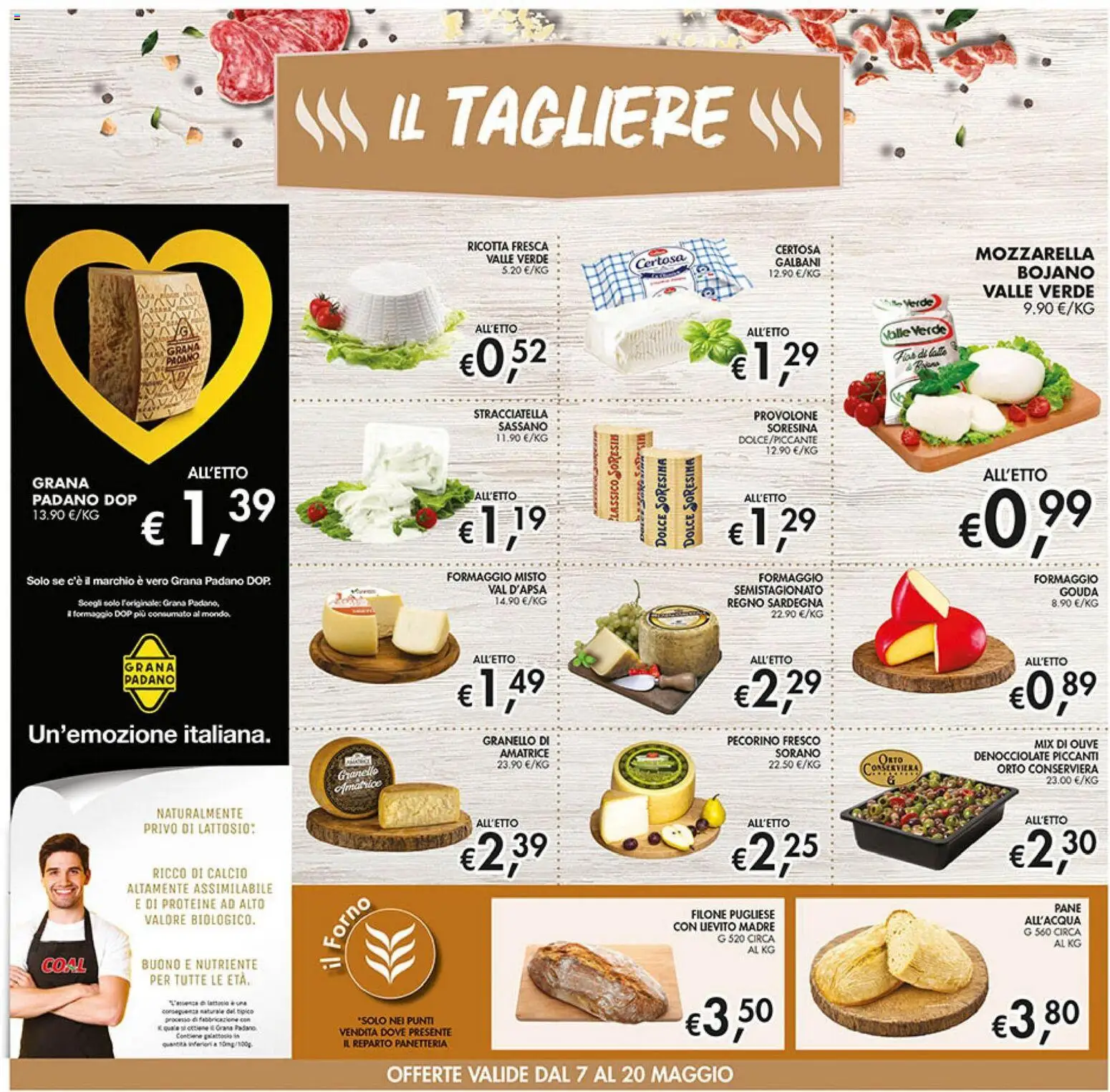 Volantino Coal del 07.05.2026 | Pagina: 10 | Prodotti: Provolone, Ricotta, Pecorino, Stracciatella
