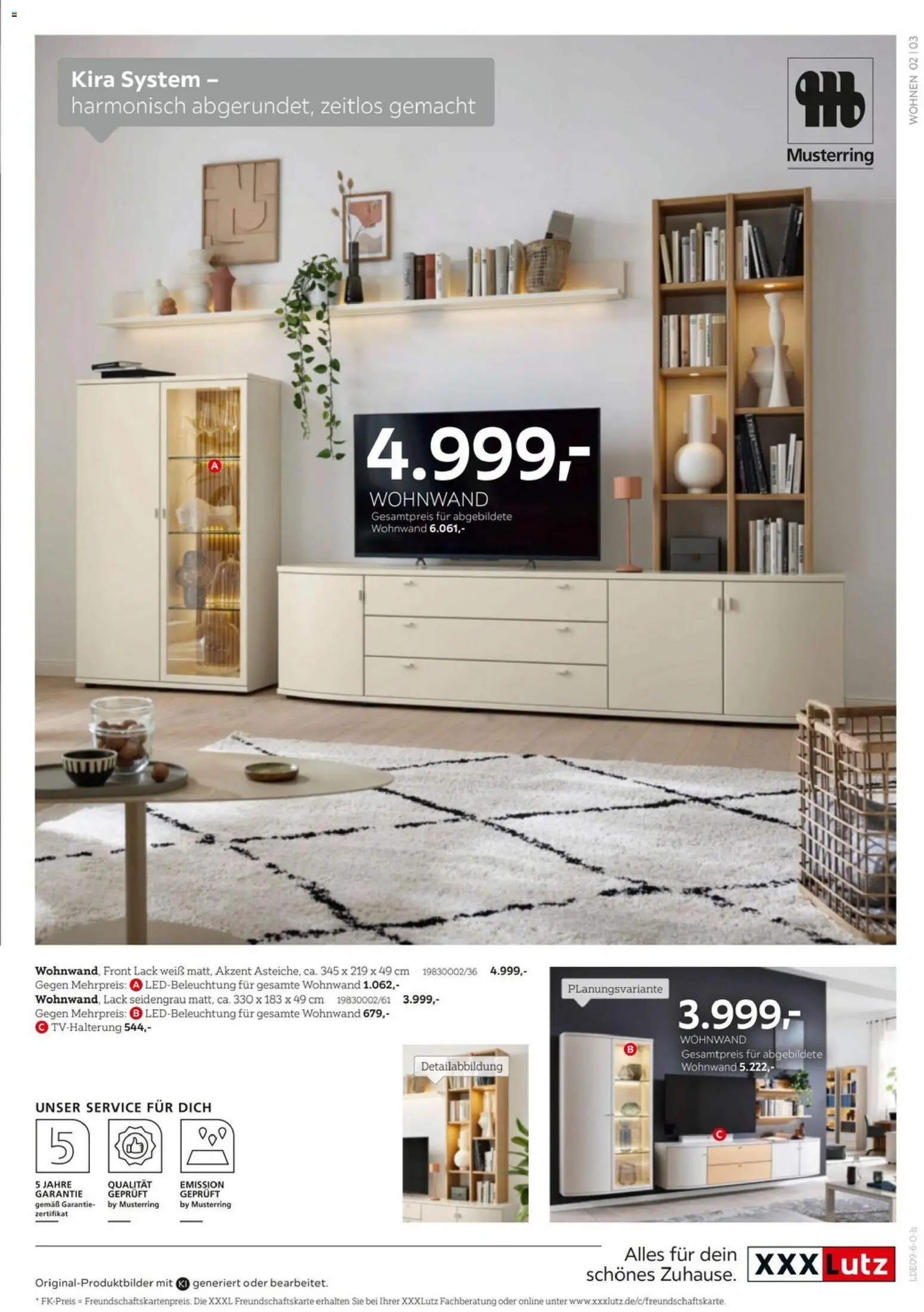 XXXLutz Musterring Spezial – gültig ab 05.09.2026 | Seite: 3 | Produkte: Wohnwand