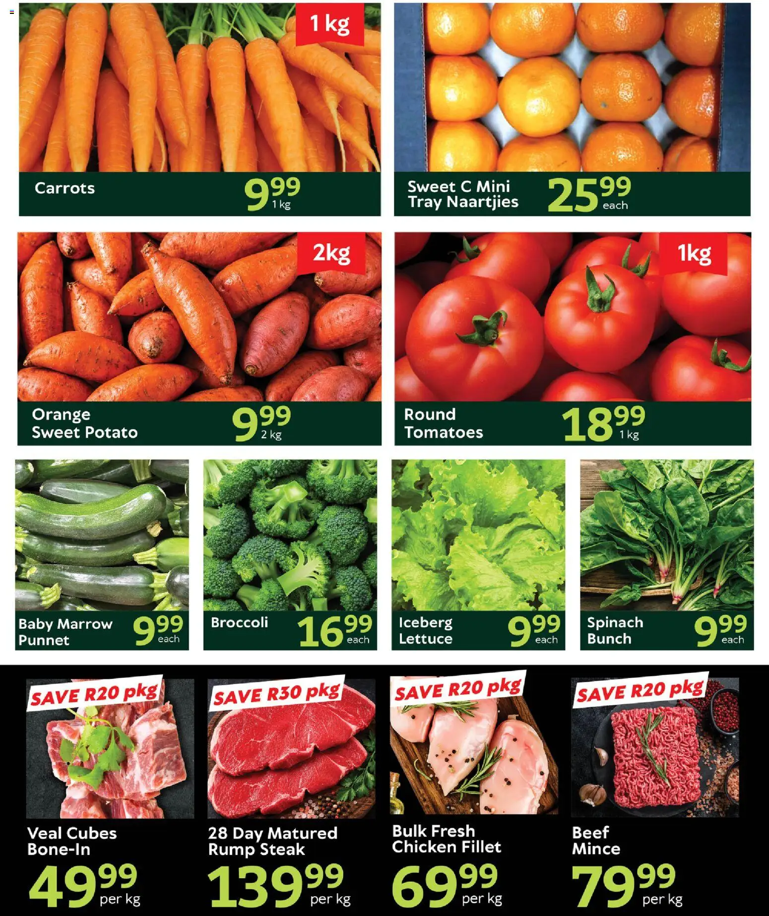 New Oxford Freshmarket catalogue – valid from 21/07/2026 | Page: 2 | Products: Tray, Beef, Carrots, Lettuce