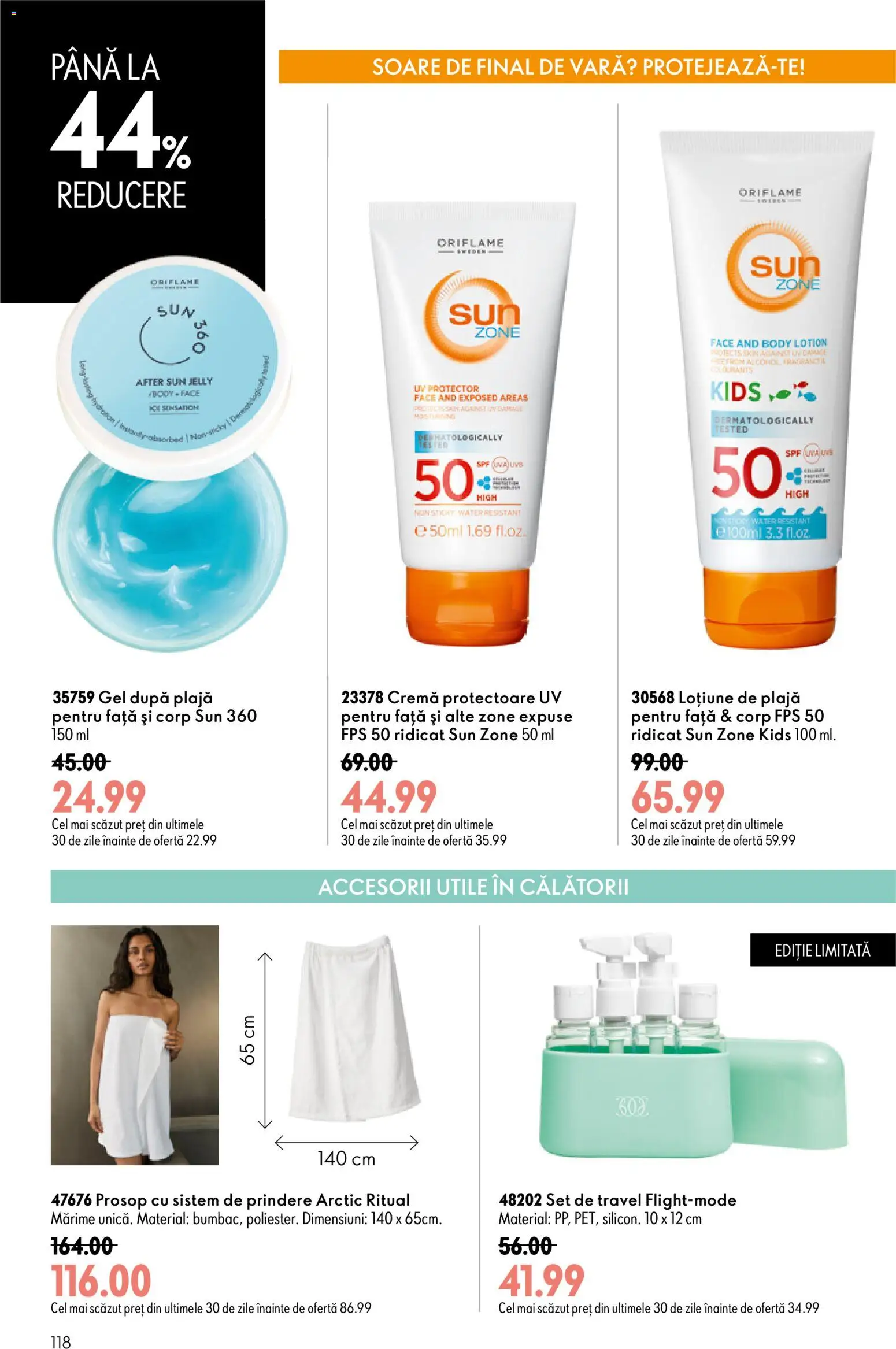 Noul catalog Oriflame – valabil de la 19.08.2026 | Pagină: 118 | Produse: Body, Cremă