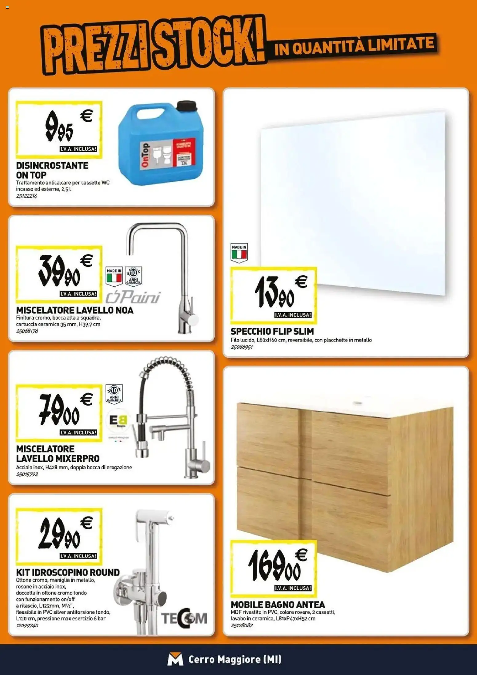 Volantino TECNOMAT del 26.03.2026 | Pagina: 5 | Prodotti: Mobile, Miscelatore, Bagno, Specchio