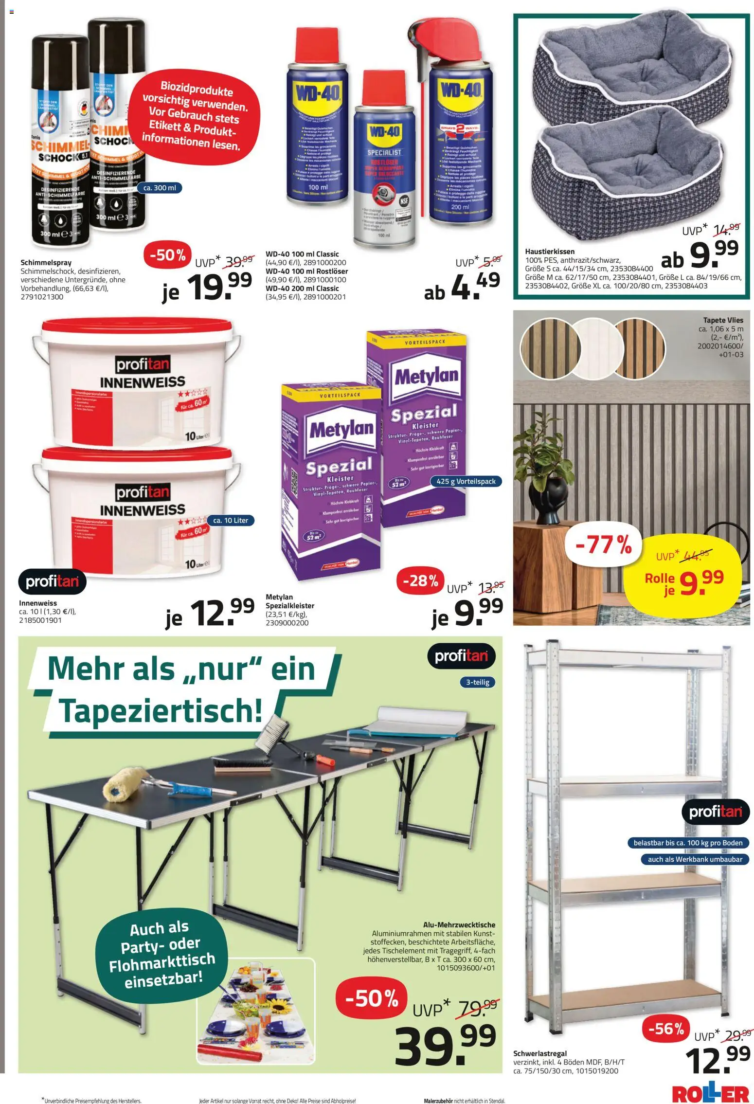 Roller Prospekt – gültig ab 24.05.2026 | Seite: 15 | Produkte: Wasser, Schwerlastregal