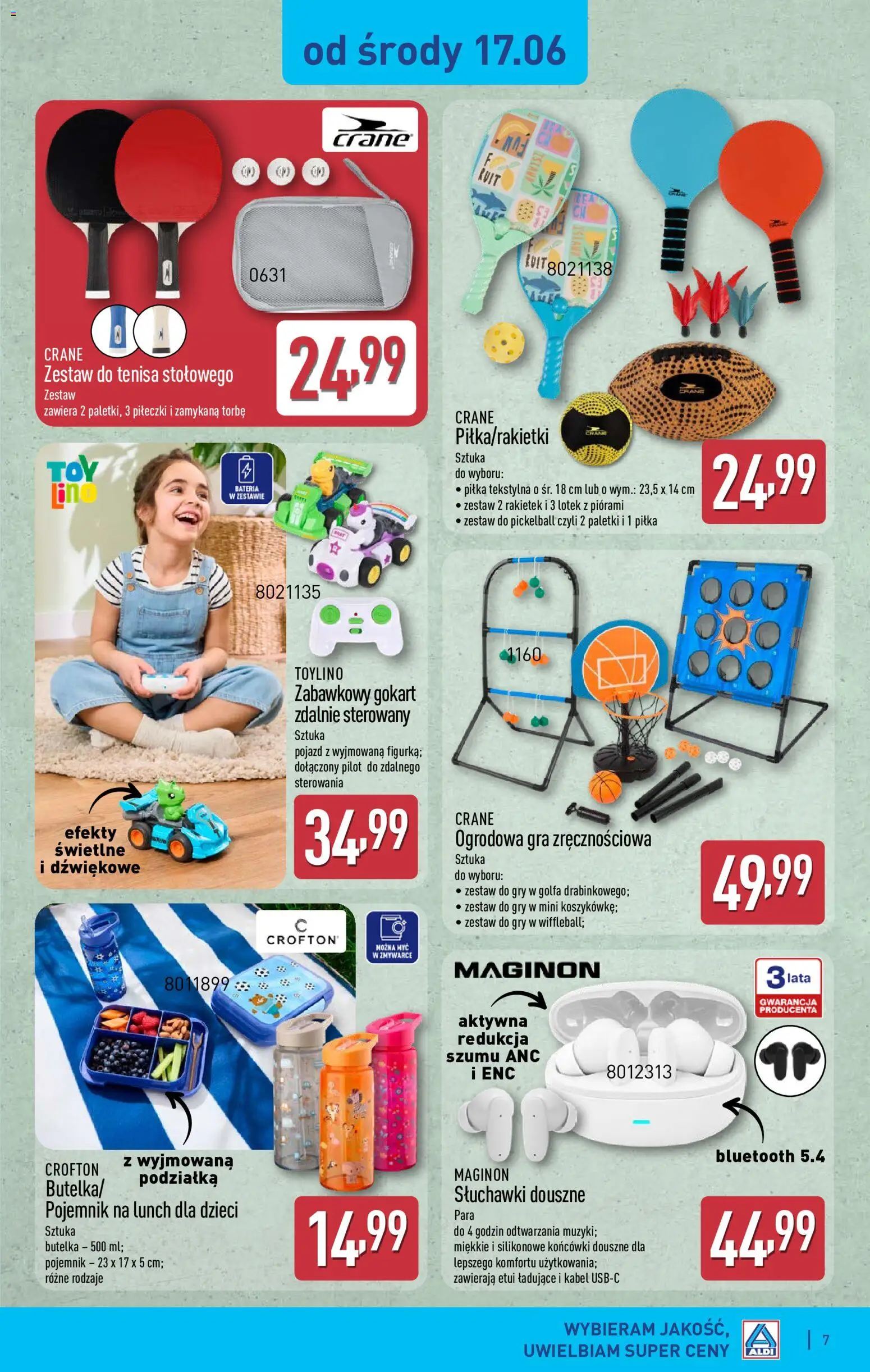 Aldi gazetka - Hity od Środy i od Soboty od 17.06.2026 | Strona: 7 | Produkty: Słuchawki, Kabel, Gra, Gry