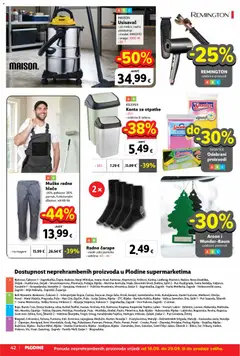 Muške radne hlače, 65% poliester 35% pamuk, funkcionalni džepovi, vel.48-56 - Pregled kataloga iz trgovine Plodine, vrijedi od 16.09.2026 | Stranica: 42