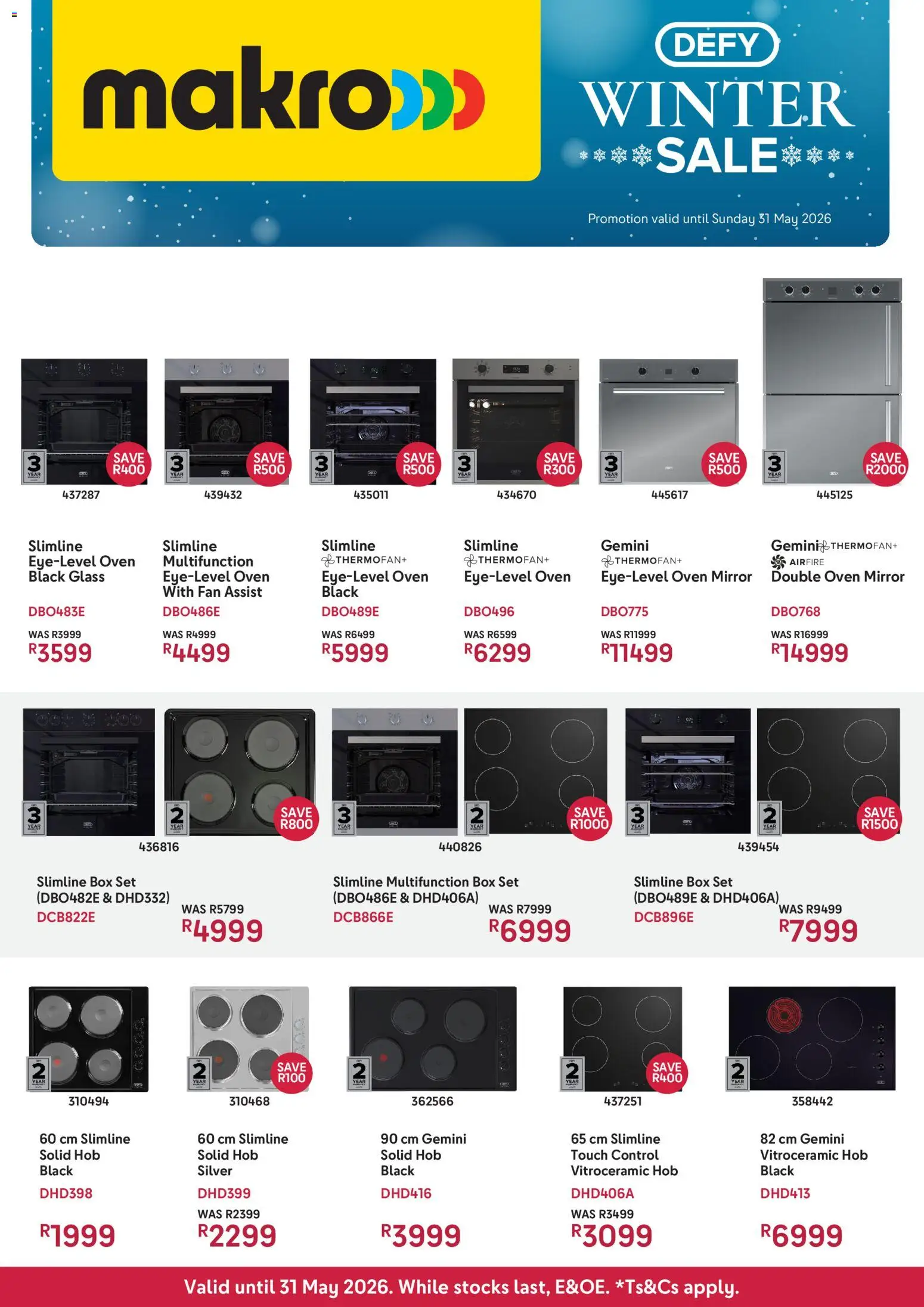 New Makro catalogue – valid from 19.05.2026 | Page: 1 | Products: Oven, Hob, Box, Mirror