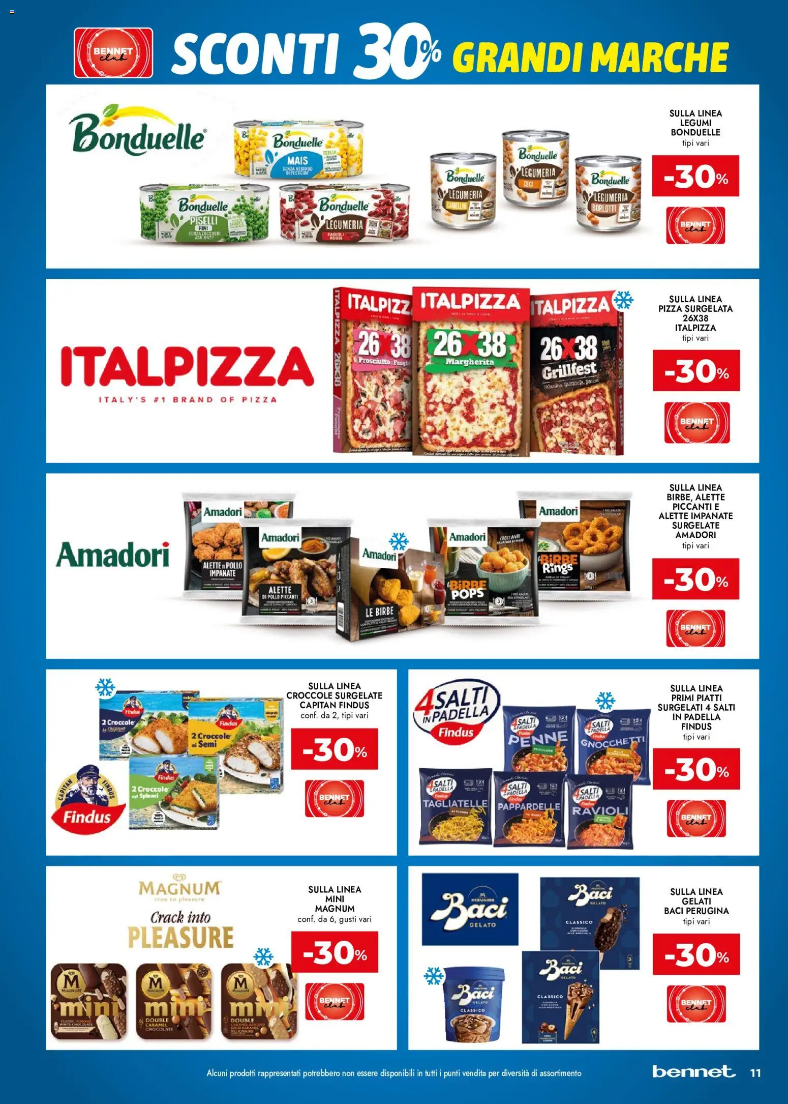 Volantino bennet del 21.05.2026 | Pagina: 11 | Prodotti: Legumi, Gelato, Ceci, Prosciutto