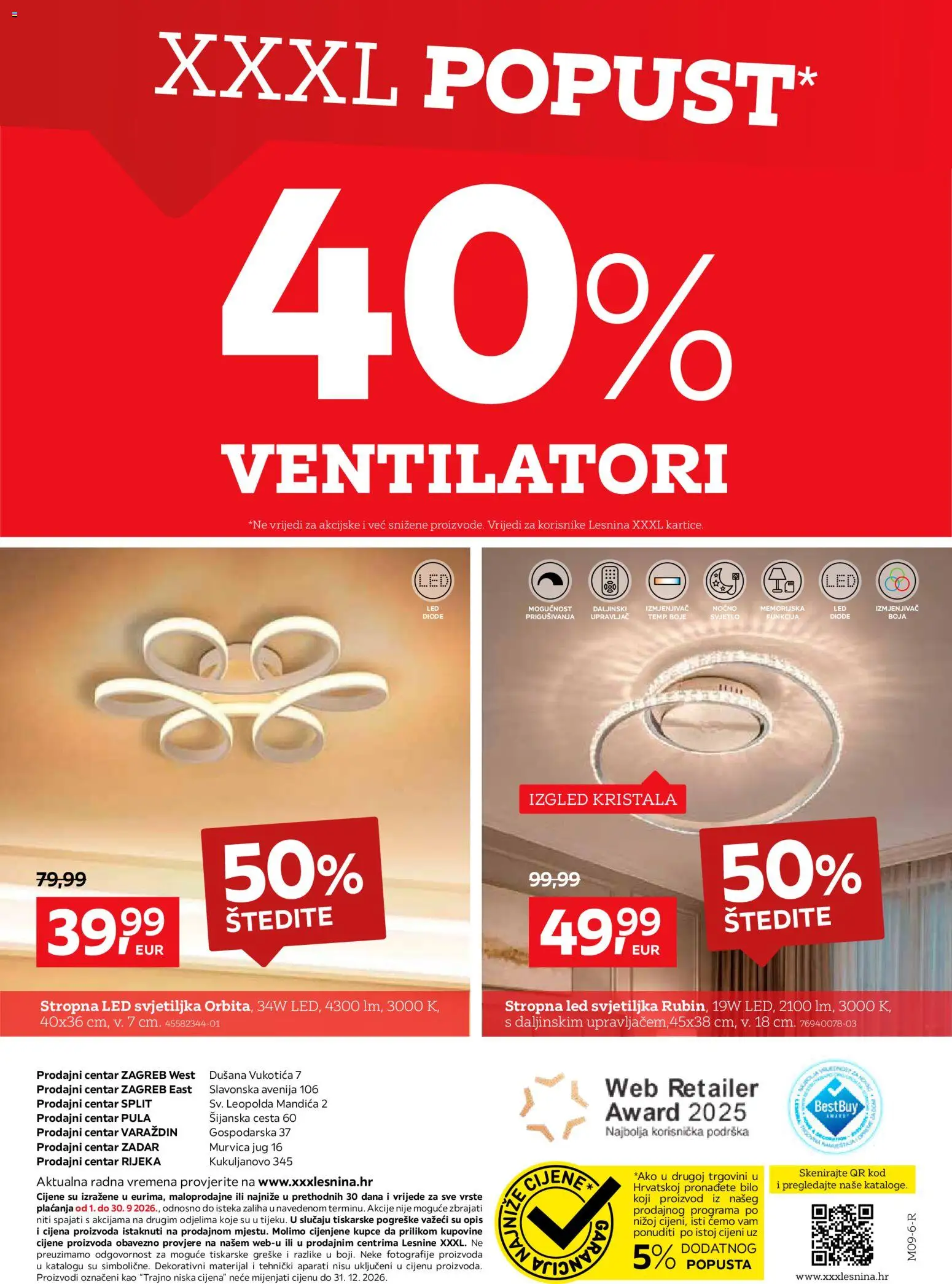 Lesnina katalog | vrijedi od 01.09.2026 | Stranica: 3 | Proizvodi: Svjetiljka, Ventilatori, Led, Led svjetiljka