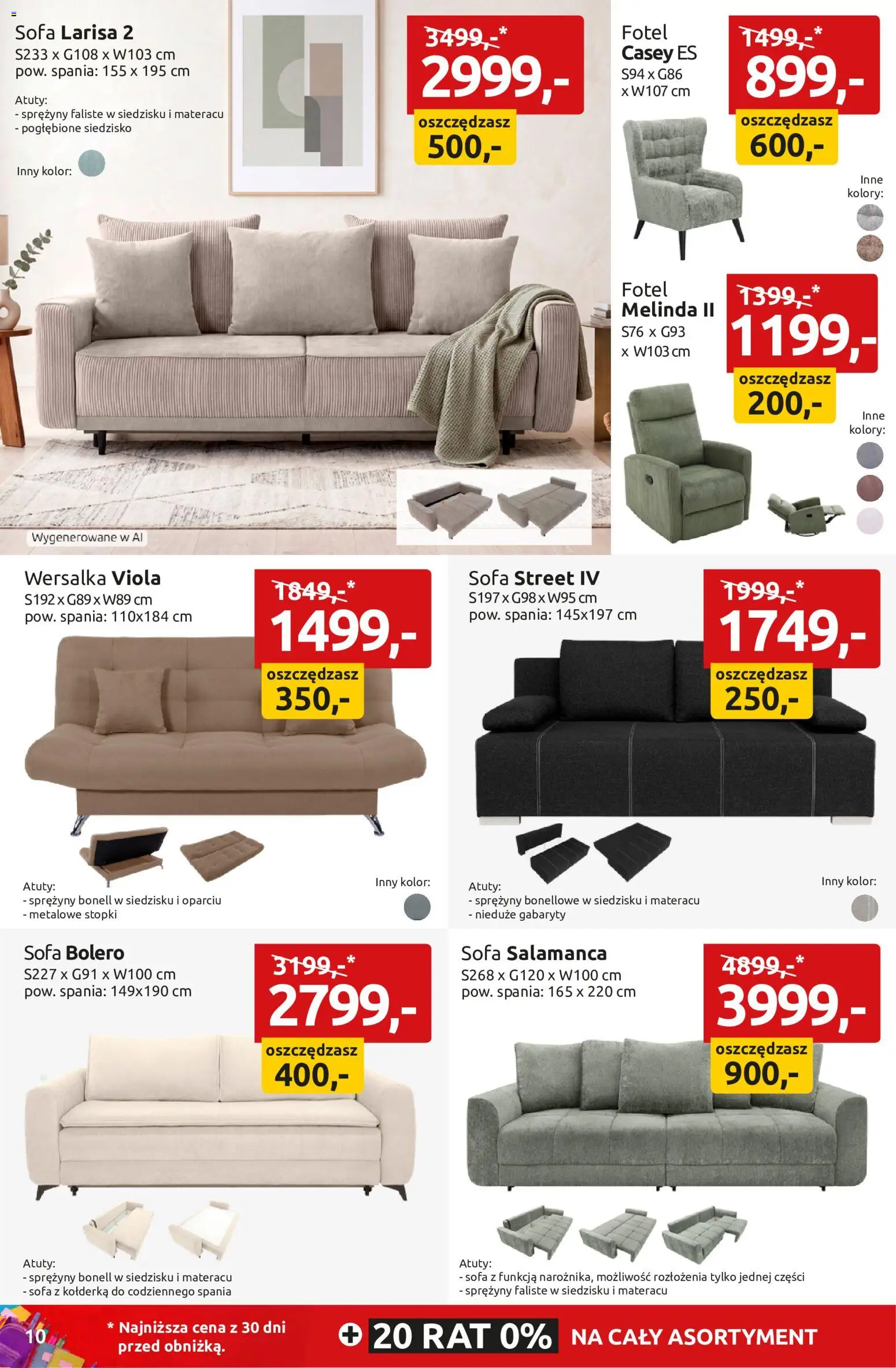 Black Red White promocje od 24.08.2026 | Strona: 10 | Produkty: Sofa, Fotel