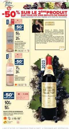 Carrefour contact - Prévisualisation de Carrefour contact La foire aux vins valide à partir de 22/09/2026 | Page: 5 | Produits: Rollers, Poissons, Bouteille, Viande