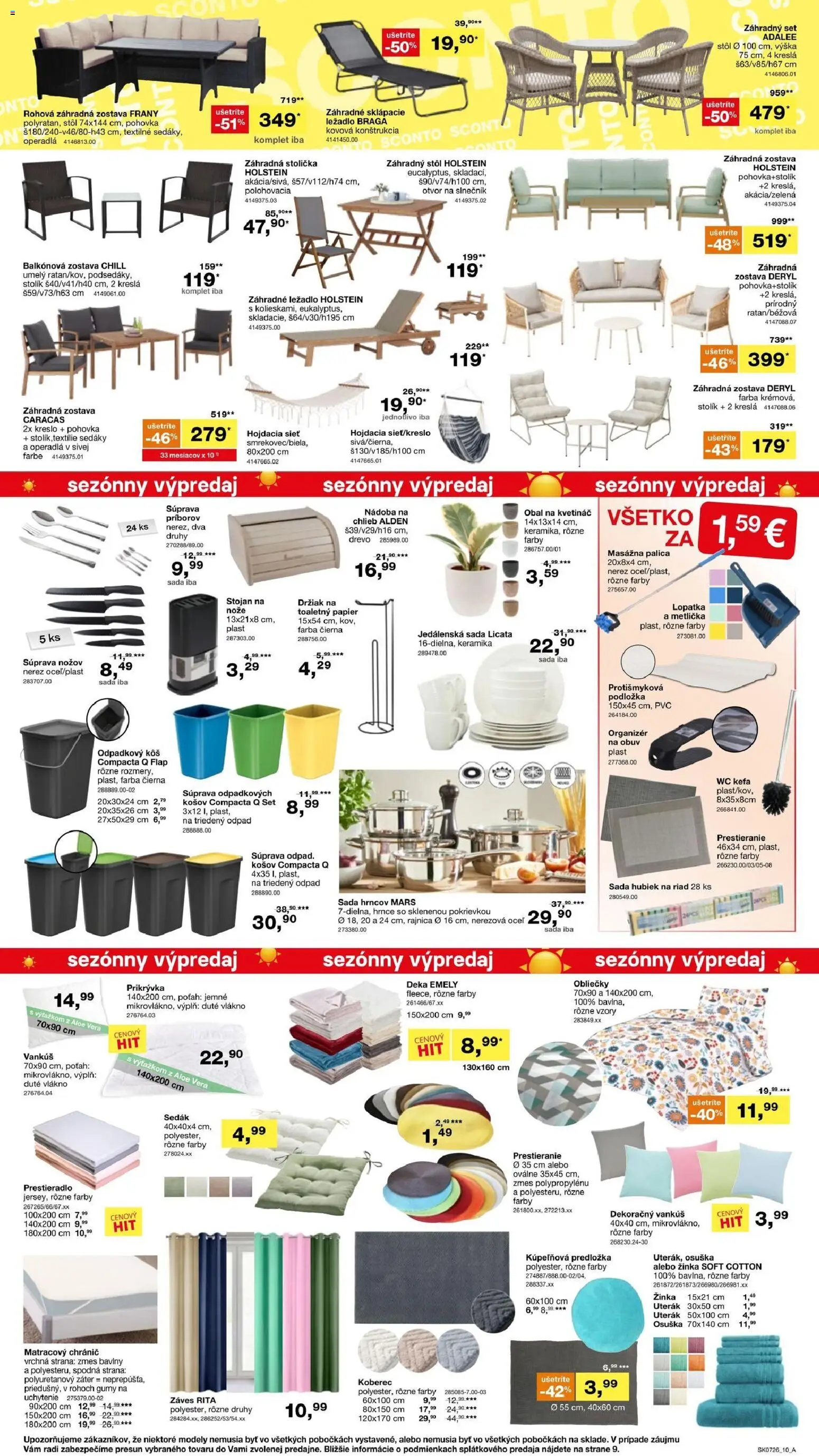 Nové Sconto nábytok akcie – leták je platný od 20.05.2026 | Strana: 10 | Produkty: Kreslá, Organizér, Pohovka, Obliečky