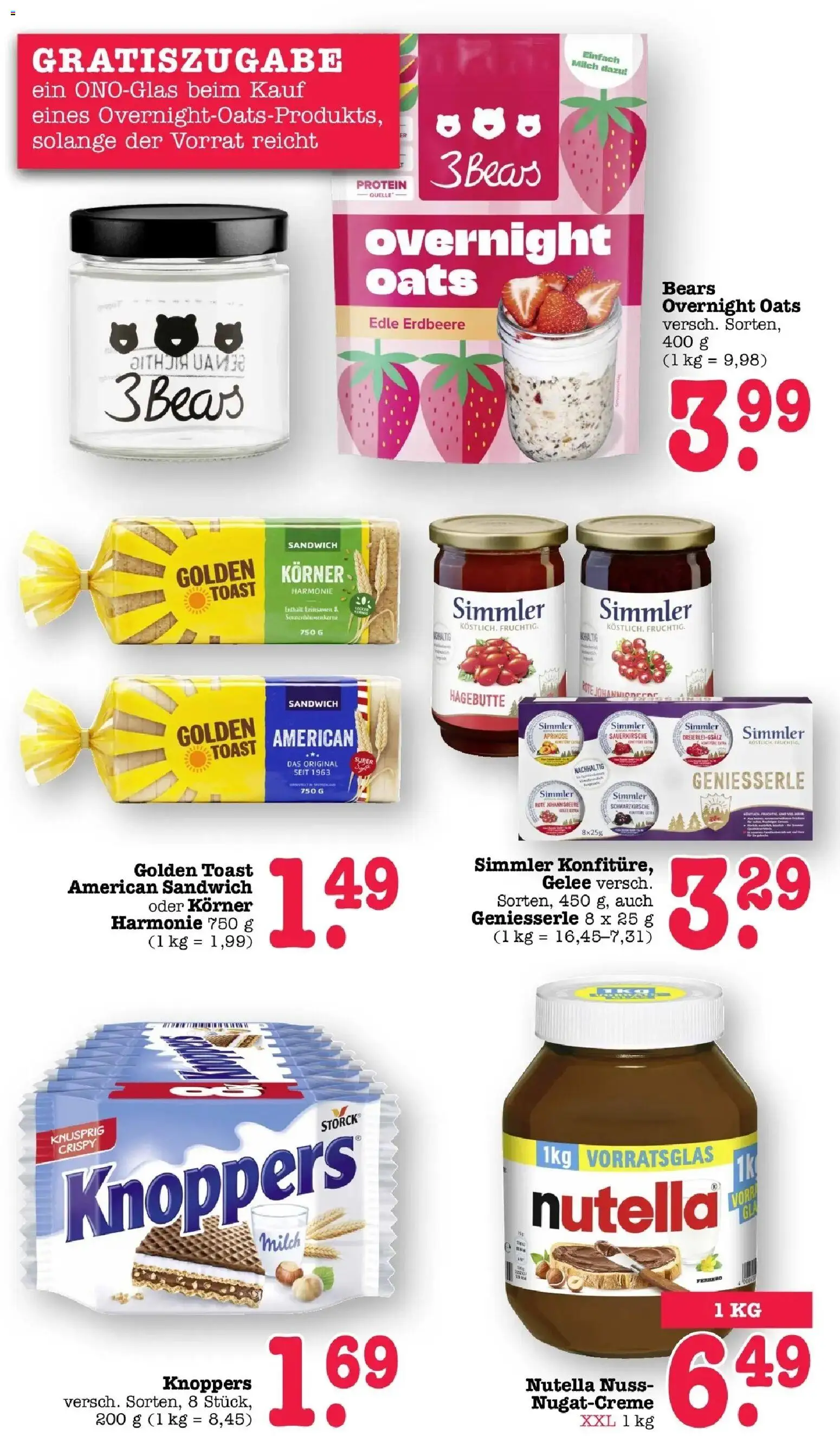 Edeka prospekt Offenbach	 – gültig ab 27.04.2026 | Seite: 51 | Produkte: Milch, Toast, Nutella, Knoppers