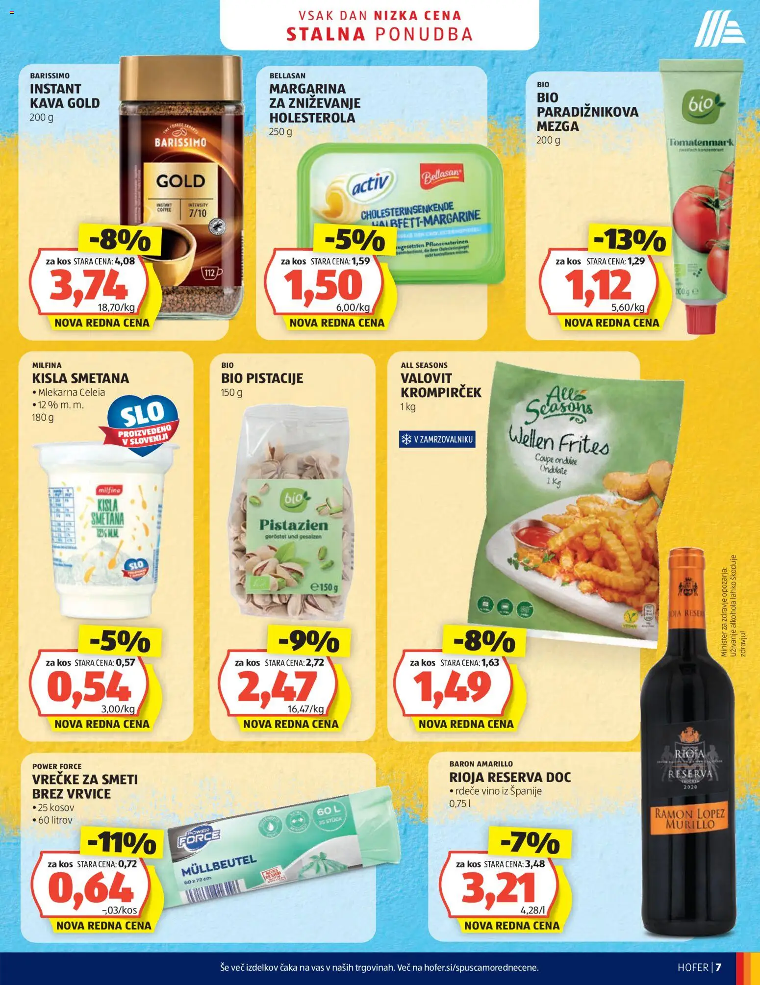 Hofer SI katalog | vrijedi od 22.07.2026 | Stranica: 7 | Proizvodi: Kava, Vino, Pistacije
