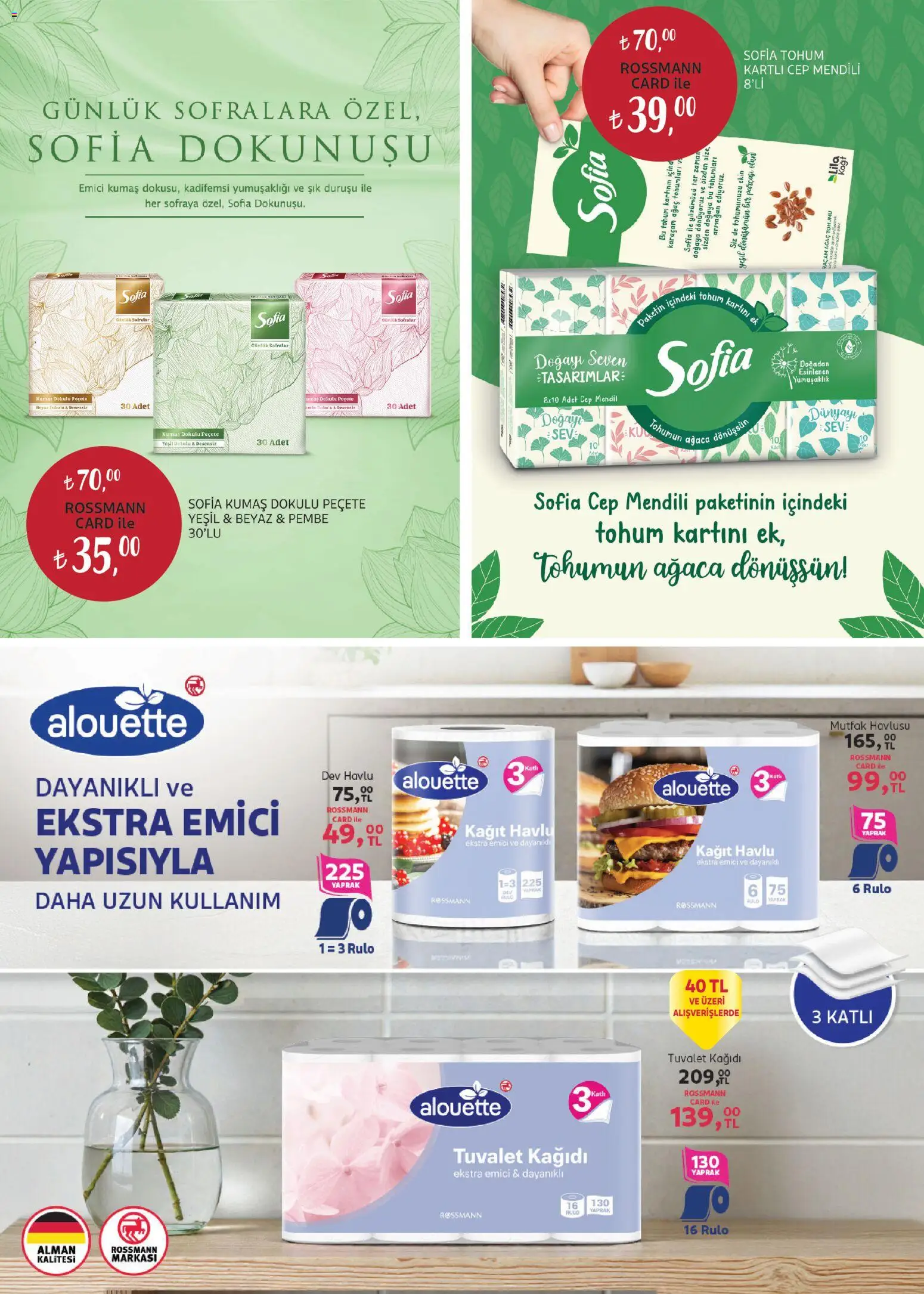 Rossmann - Nisan Ev & Yaşam Kataloğu - 01.04.2026 tarihinden itibaren geçerlidir | Sayfa: 11 | Ürünler: Tuvalet, Mendil, Kağıt havlu, Tuvalet kağıdı