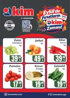 09 Eylül 2026 tarihinden itibaren geçerli olan Kim Market kataloğu önizlemesi