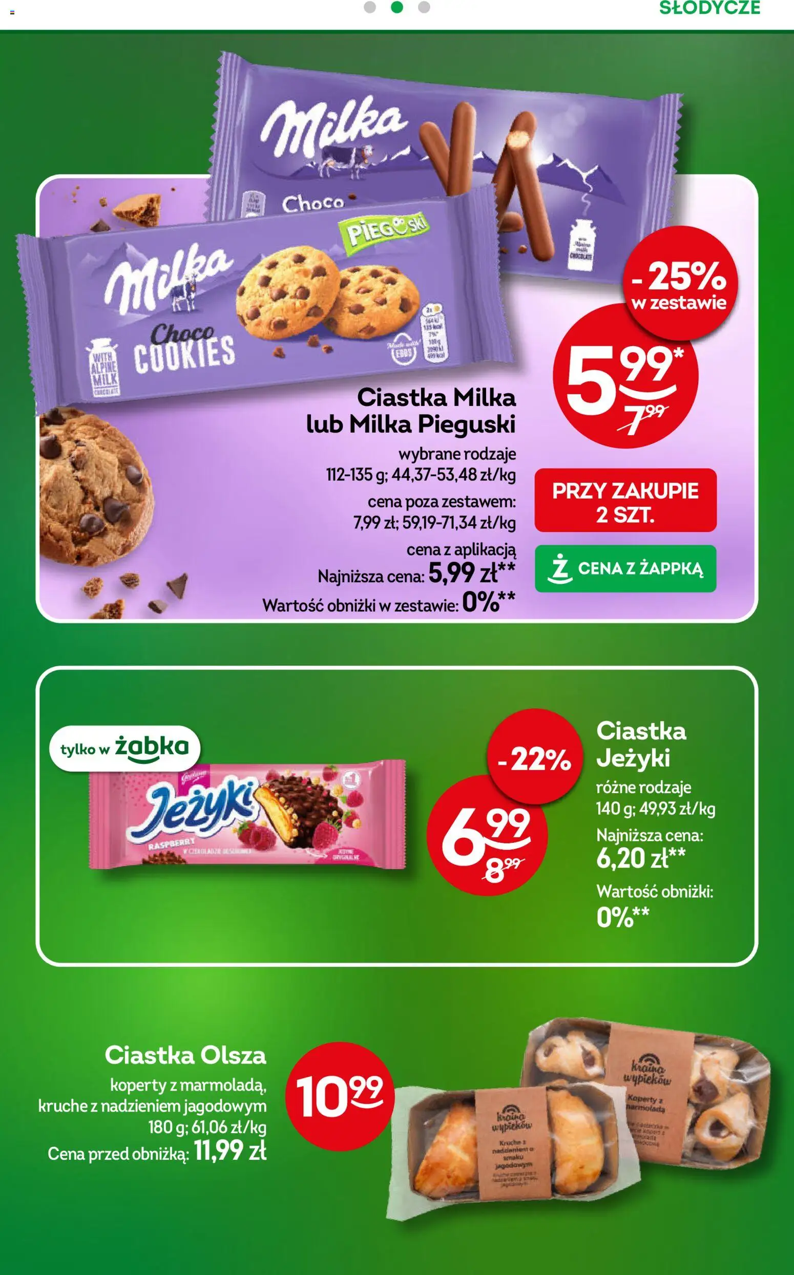 Żabka gazetka od 17.06.2026 | Strona: 48 | Produkty: Słodycze, Milka, Ciastka