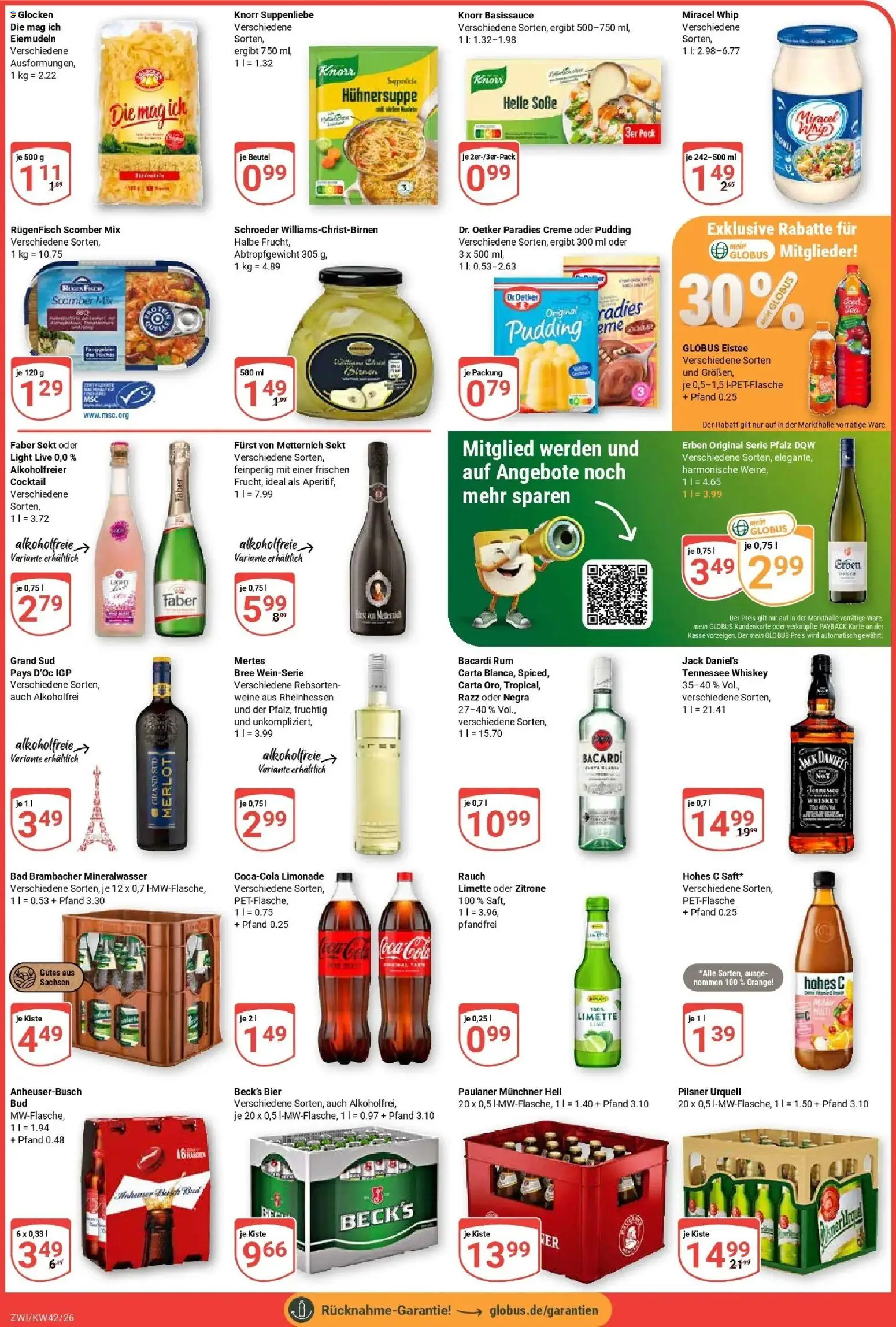 Globus Prospekt Zwickau (ab 12.10.2026) » Angebote online | Seite: 4 | Produkte: Furst von metternich, Limonade, Soße, Zitrone