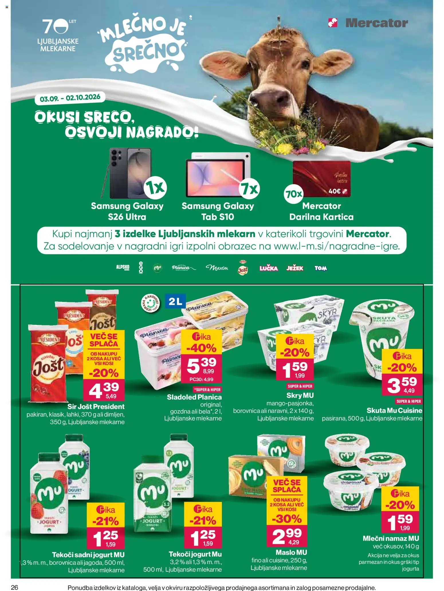 Novi Mercator katalog ponudbe – veljaven od 17.09.2026 | Stran: 26