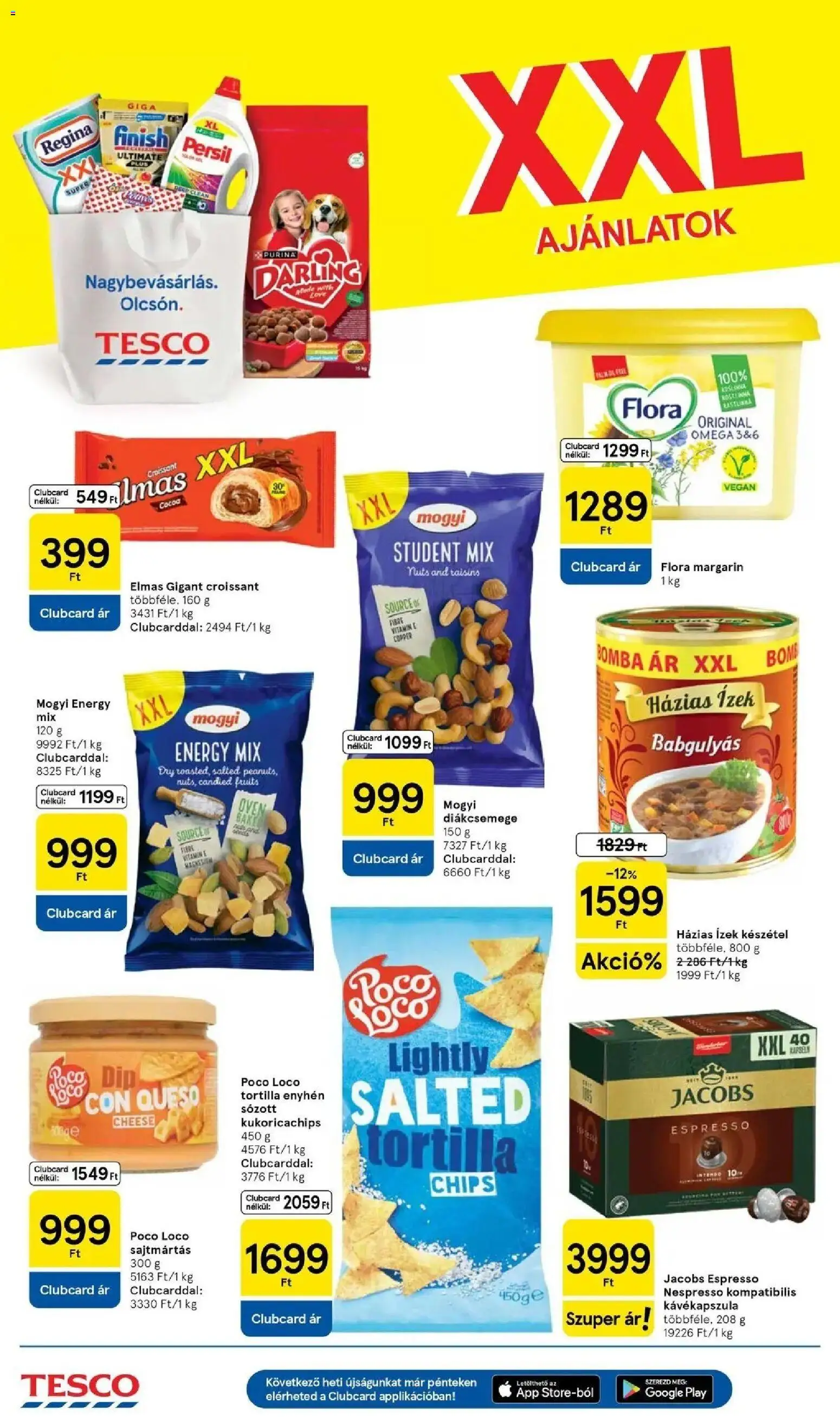 Tesco akciós ujság - amely érvényes a következő dátumtól: 2026.09.03. | Oldal: 10 | Termékek: Croissant, Kukoricachips, Margarin, Purina