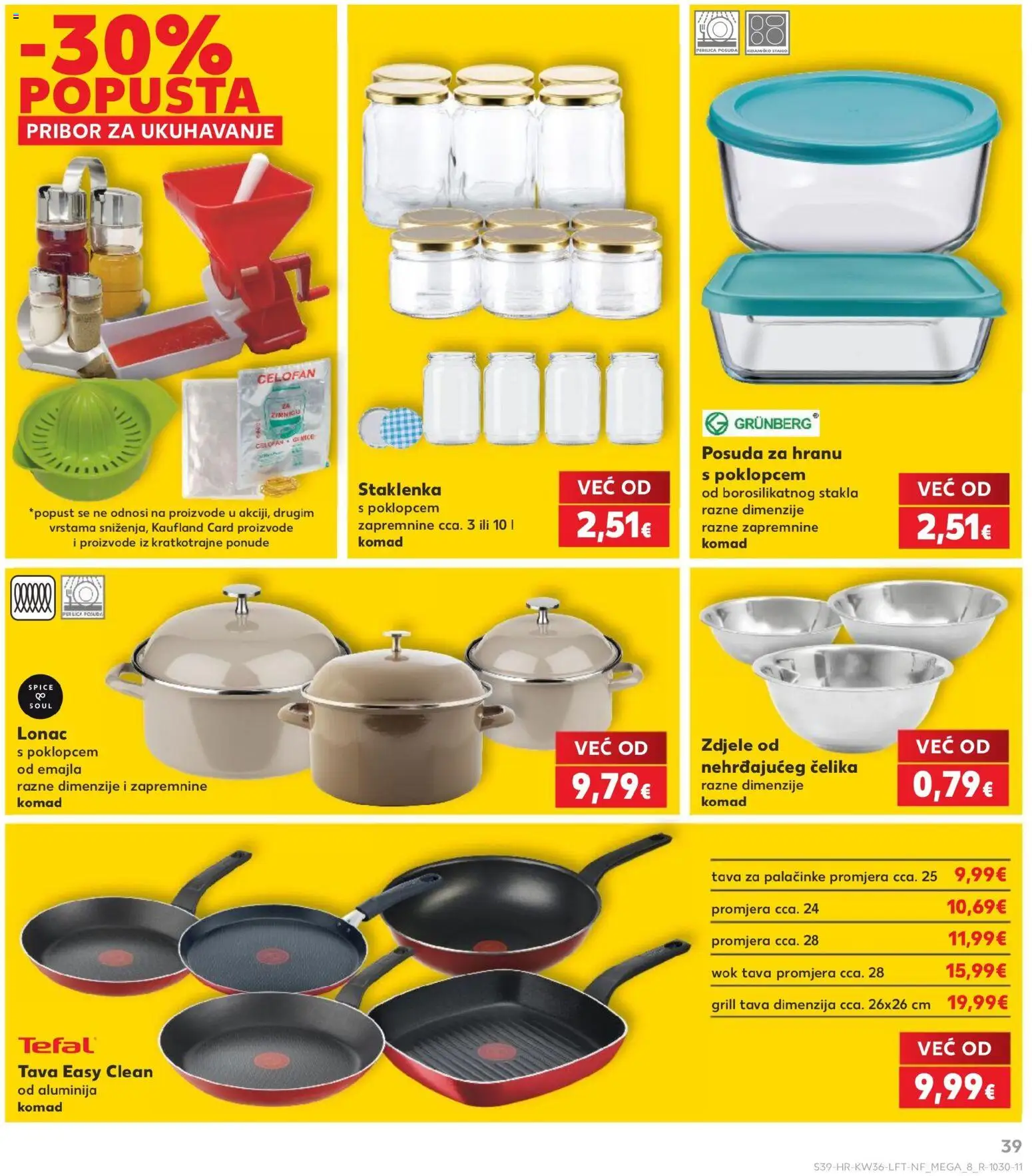 Kaufland katalog | vrijedi od 02.09.2026 | Stranica: 39 | Proizvodi: Palacinke, Grill tava, Celofan, Lonac