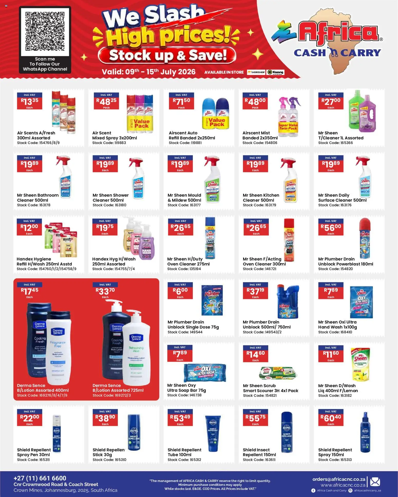 New Africa Cash & Carry catalogue – valid from 09/07/2026 | Page: 78 | Products: Oven, Surface cleaner, Stock, Scrub
