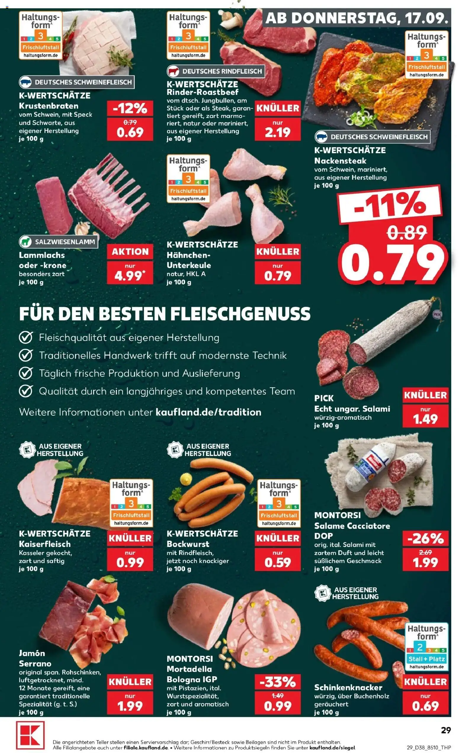 Prospekt Kaufland ab 14.09.2026 » Angebote Online zum Blättern | Seite: 41 | Produkte: Beilagen, Duft, Krustenbraten, Rindfleisch